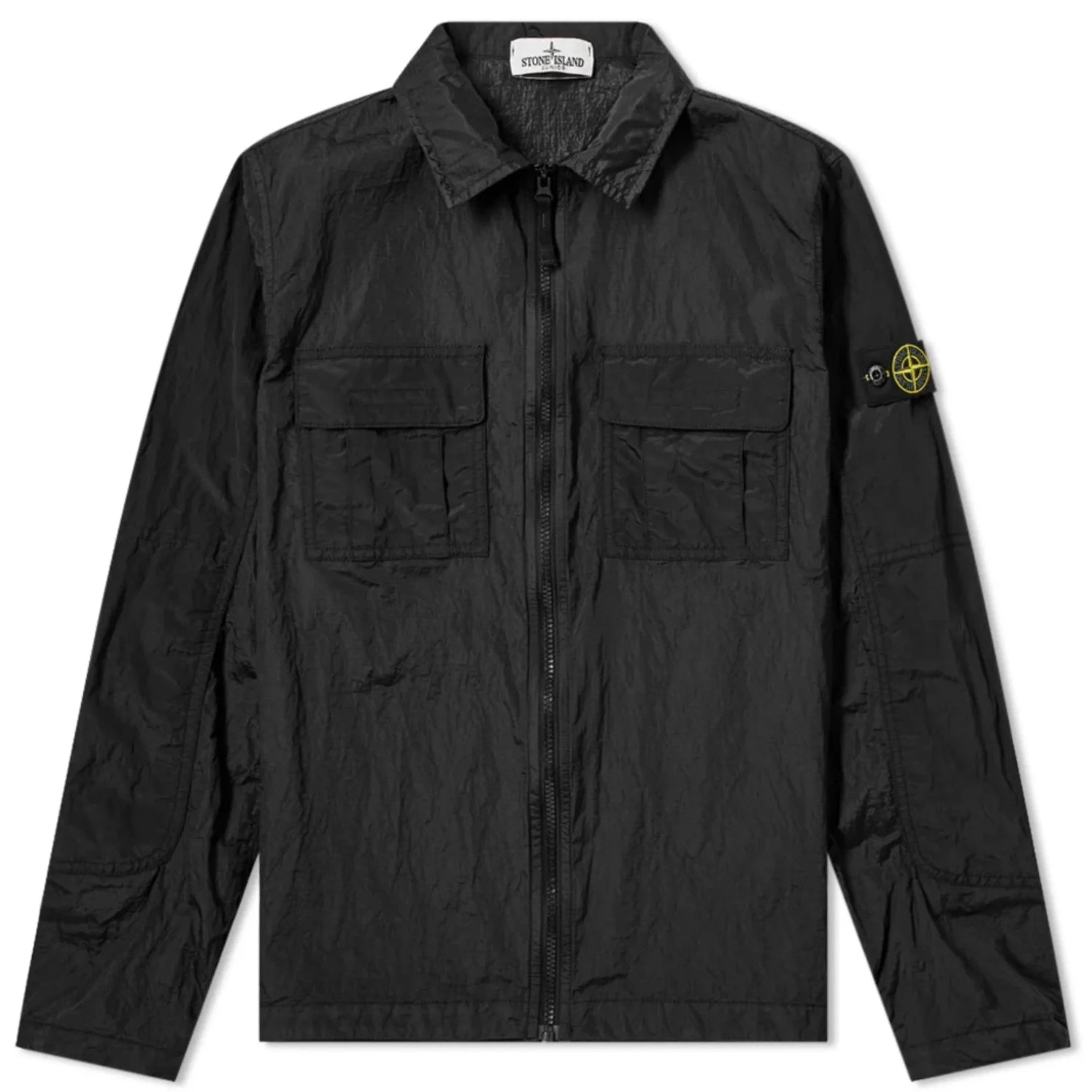 Stone island best sale nylon overshirt black