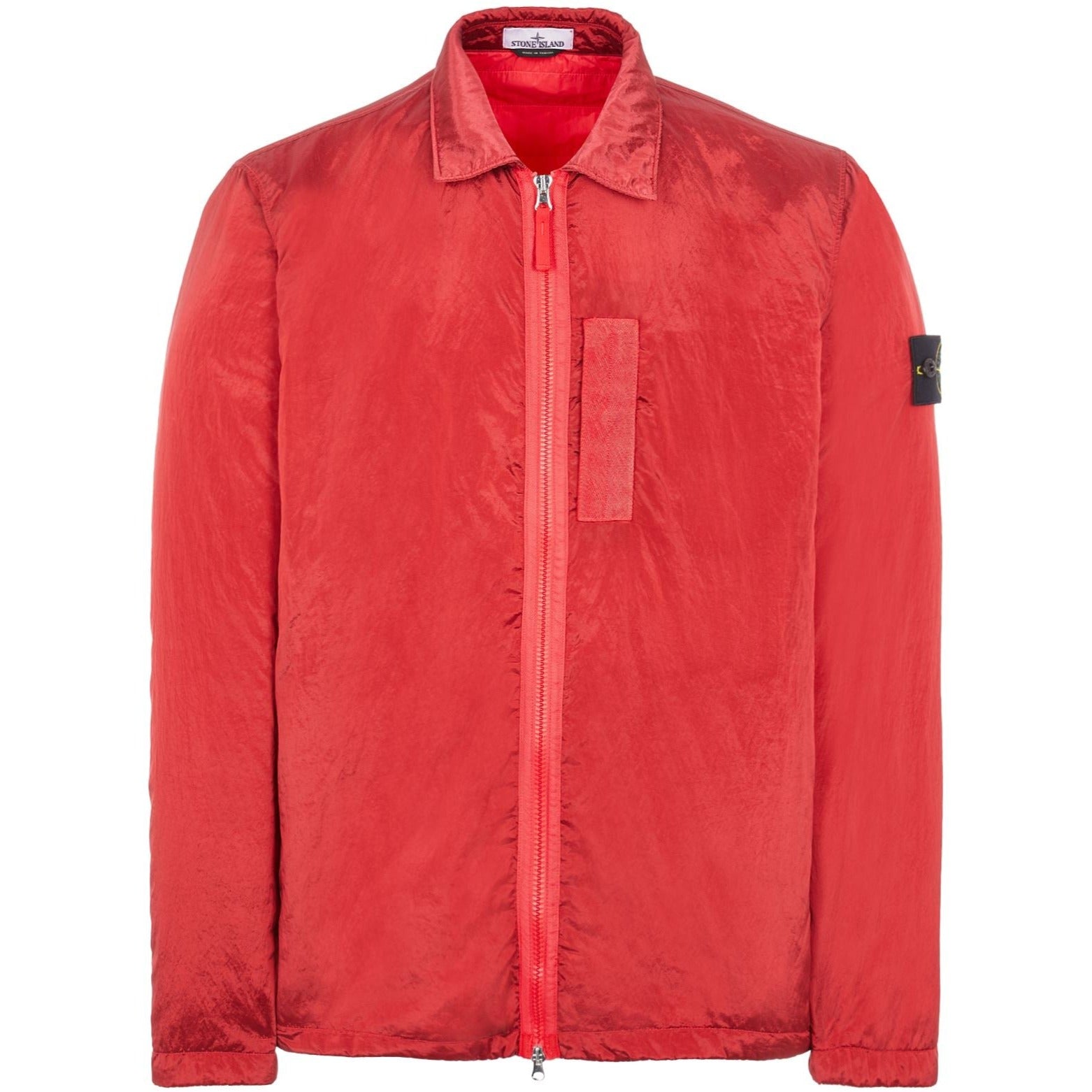 Stone island nylon deals metal overshirt red