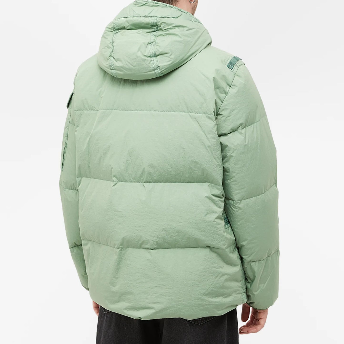 Stone Island Crinkle Rep Hooded Down Jacket - DANYOUNGUK