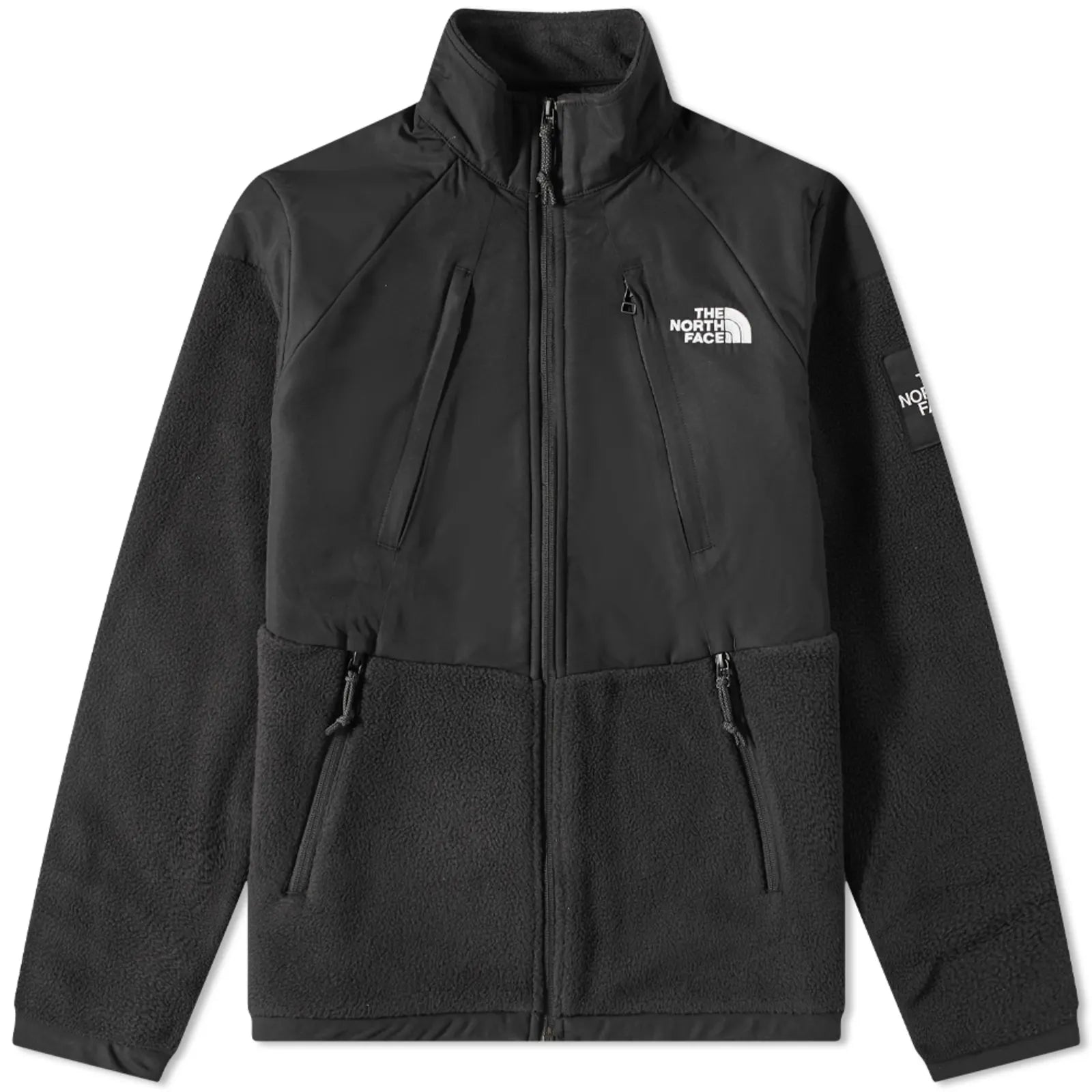North face black and 2025 white fleece