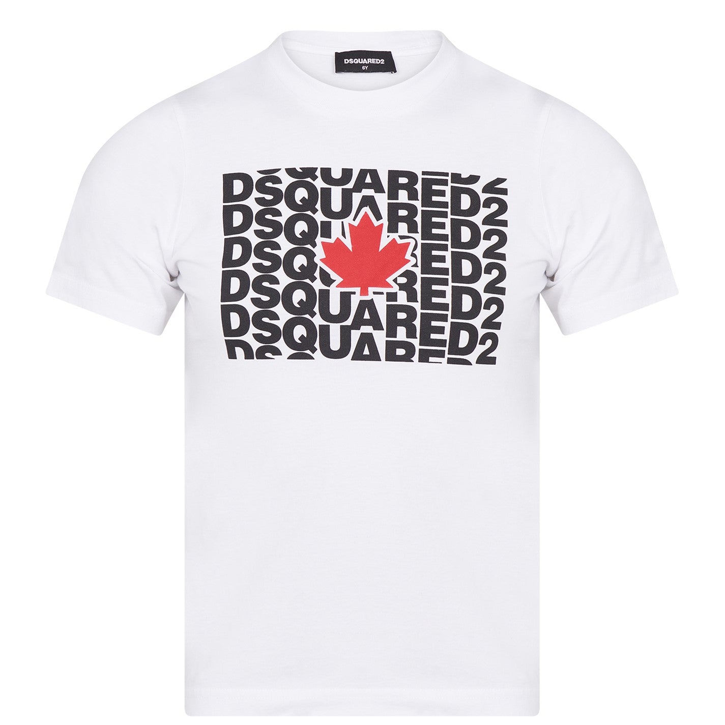 Kids DSQUARED2 White Logo T-Shirt - DANYOUNGUK