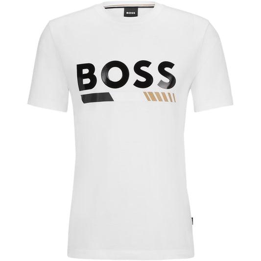 BOSS White Logo T-Shirt - DANYOUNGUK