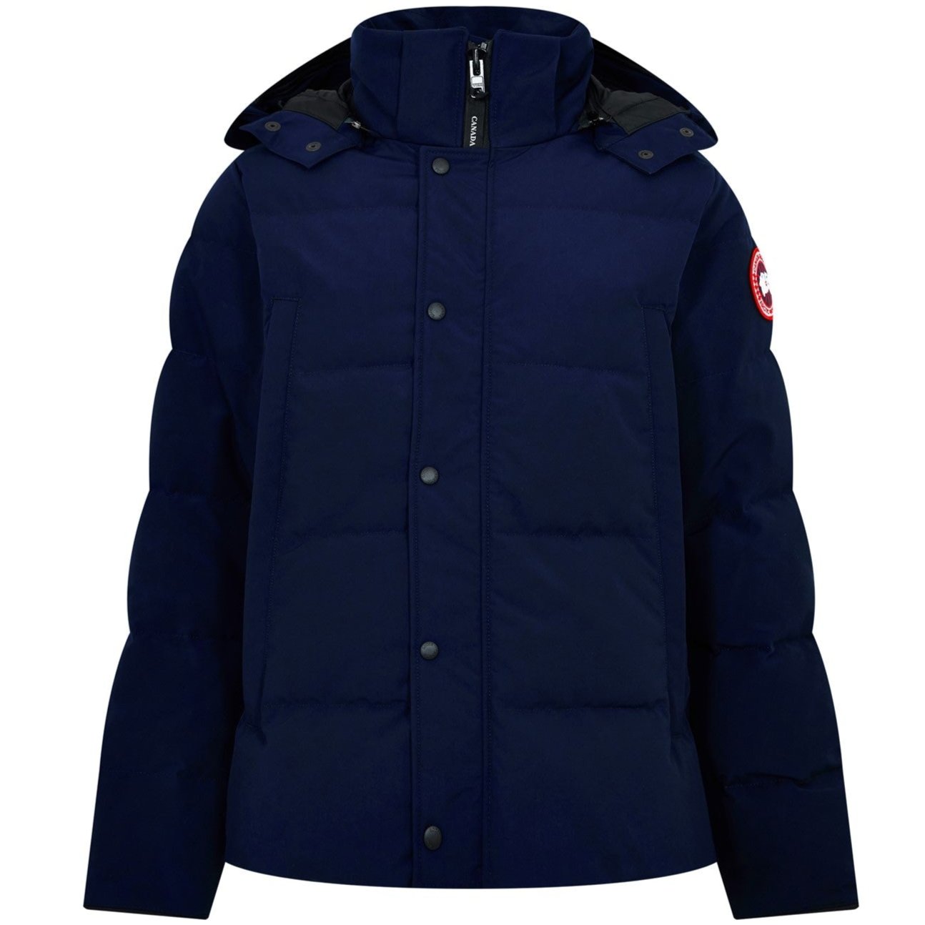 Blue Canada Goose Outlet Herren Kurze Daunenjacke Aus Ripstop