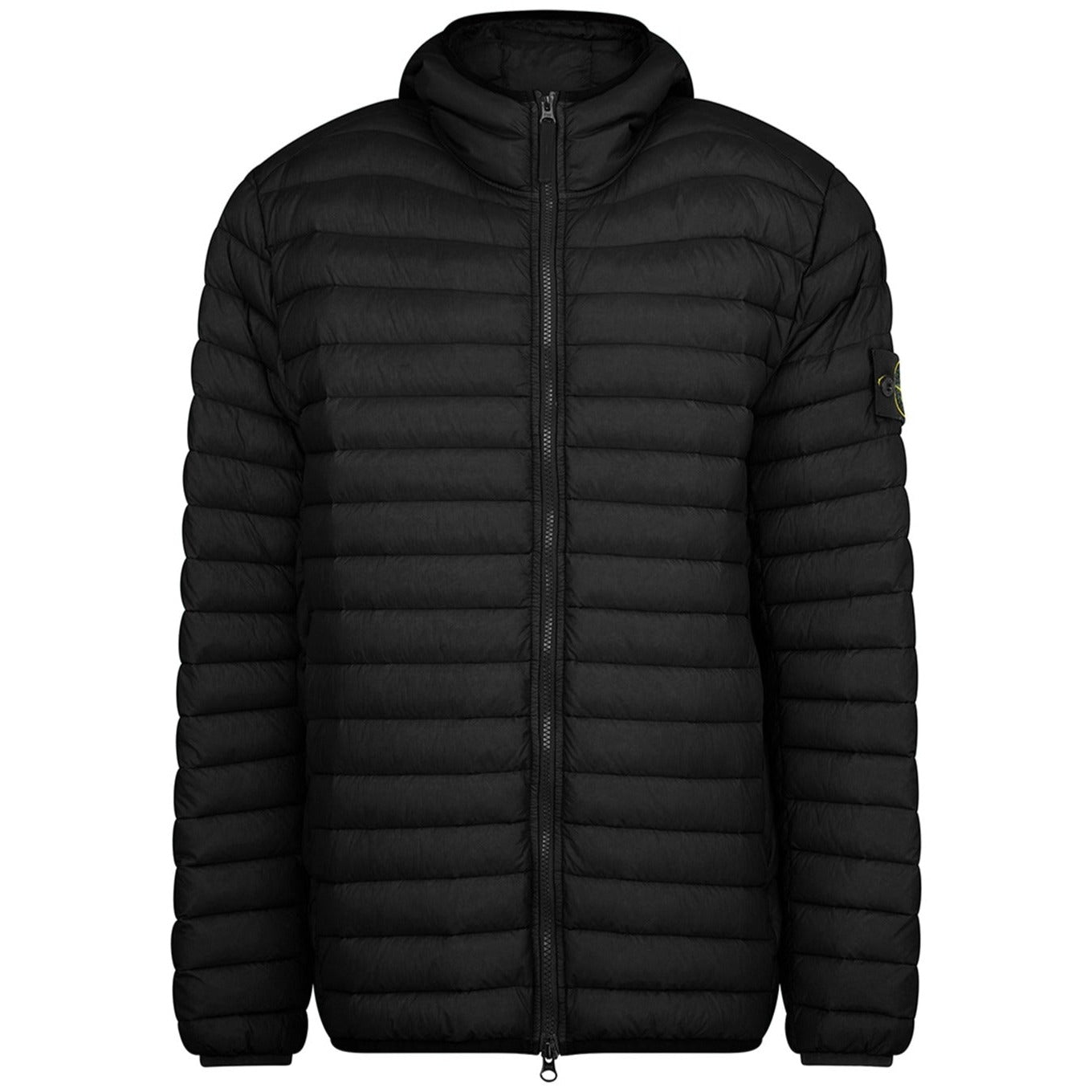 Stone Island Black Loom Hooded Jacket - DANYOUNGUK