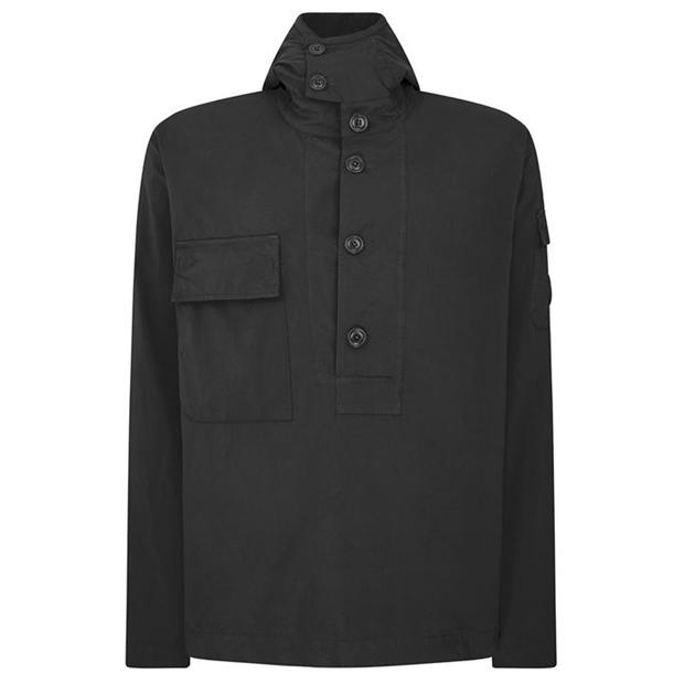CP Company Black Button Popover Jacket - DANYOUNGUK