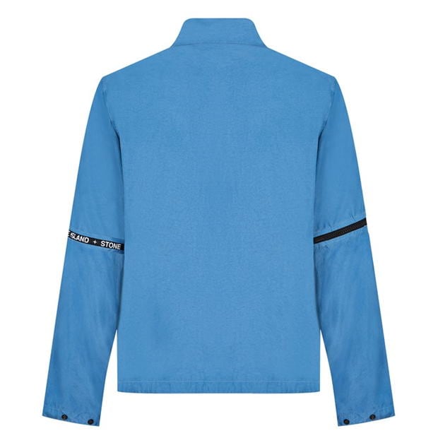 Stone Island Blue Logo Zip Jacket - DANYOUNGUK