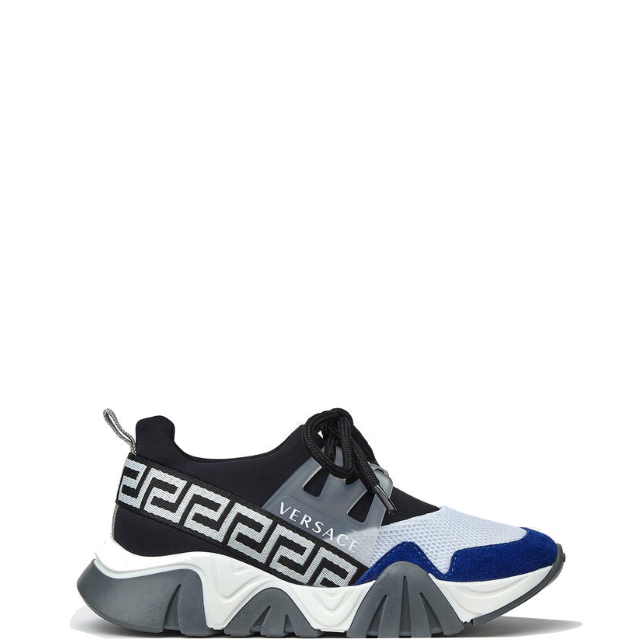 Kids Versace Black White Squalo Knit Runners DANYOUNGUK