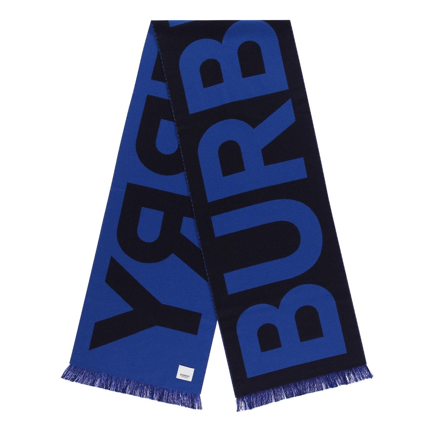 Burberry logo wool scarf hotsell