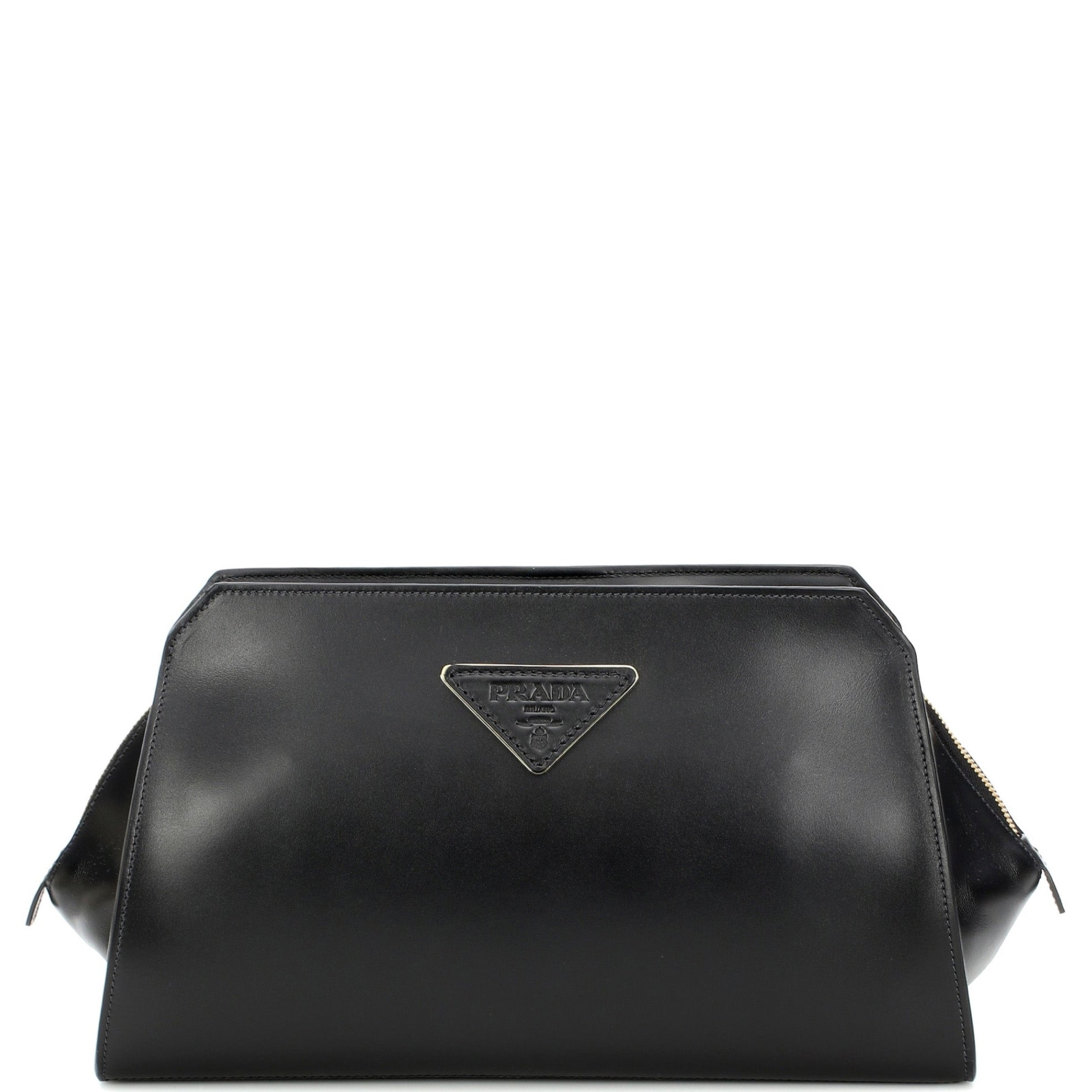 Prada black online clutch