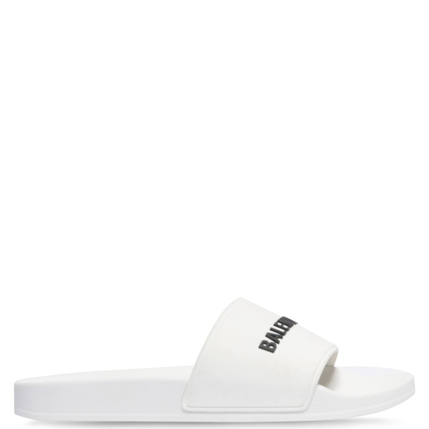 Womens Balenciaga White Logo Sliders - DANYOUNGUK