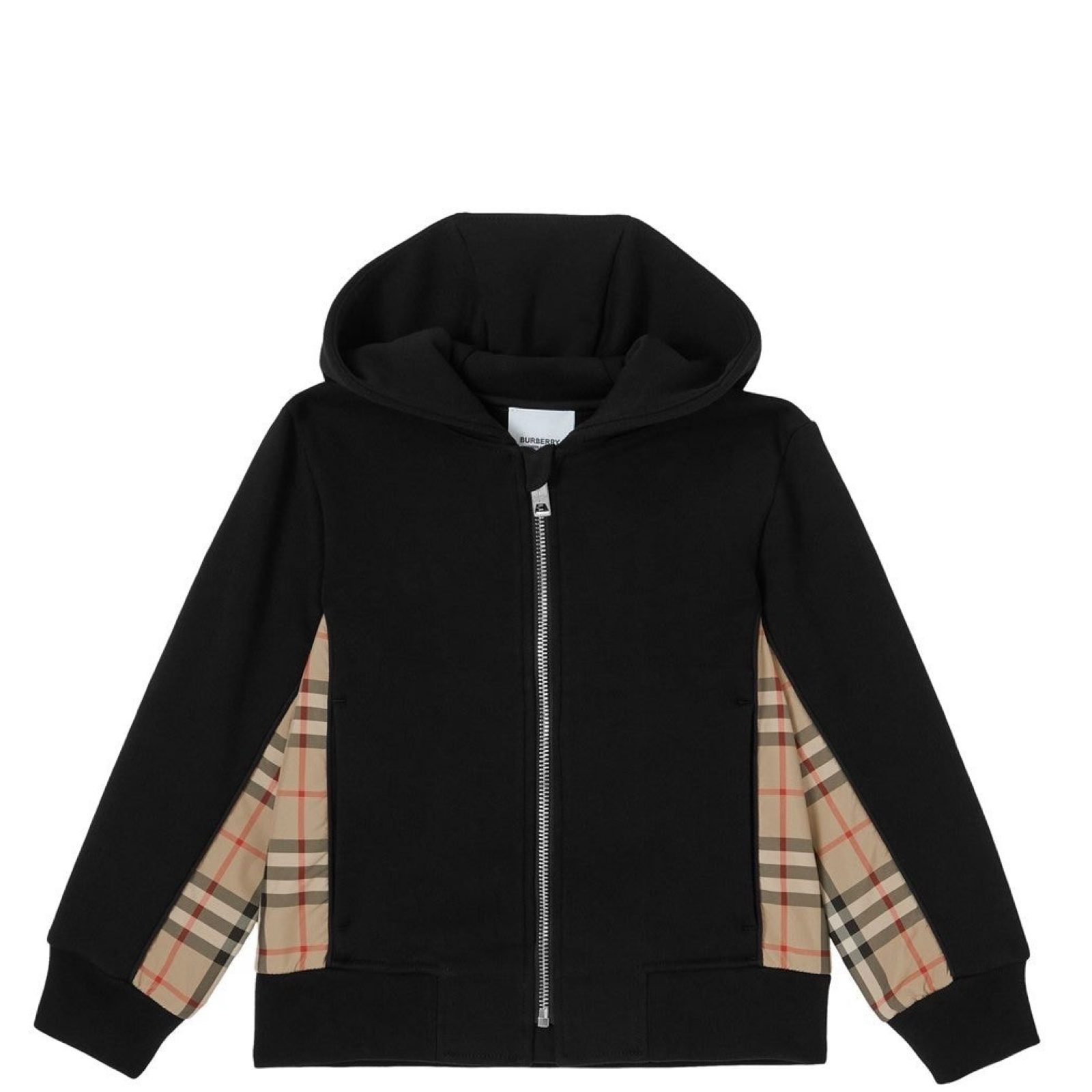 Kids Burberry Vintage Check Panel Hoodie DANYOUNGUK