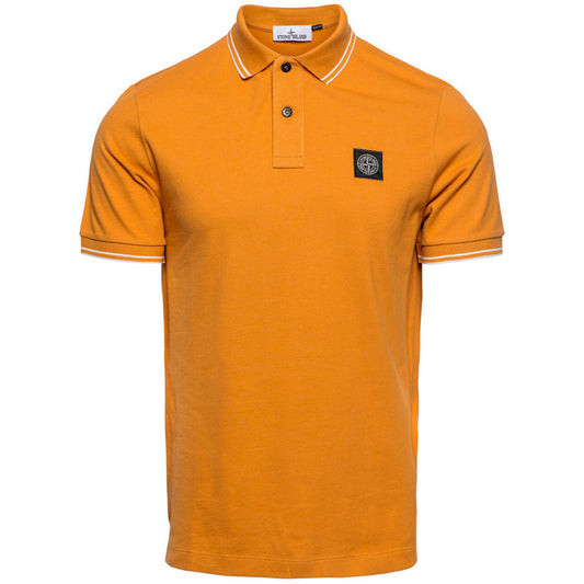 Stone Island Orange Polo Shirt - DANYOUNGUK