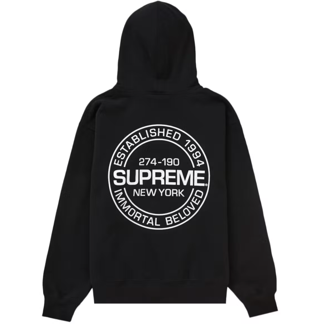 Supreme Black Back Logo Hoodie DANYOUNGUK