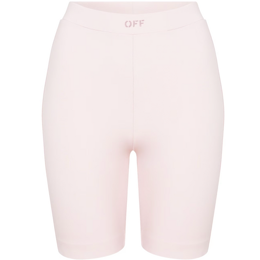 Womens Off White Cycling Shorts