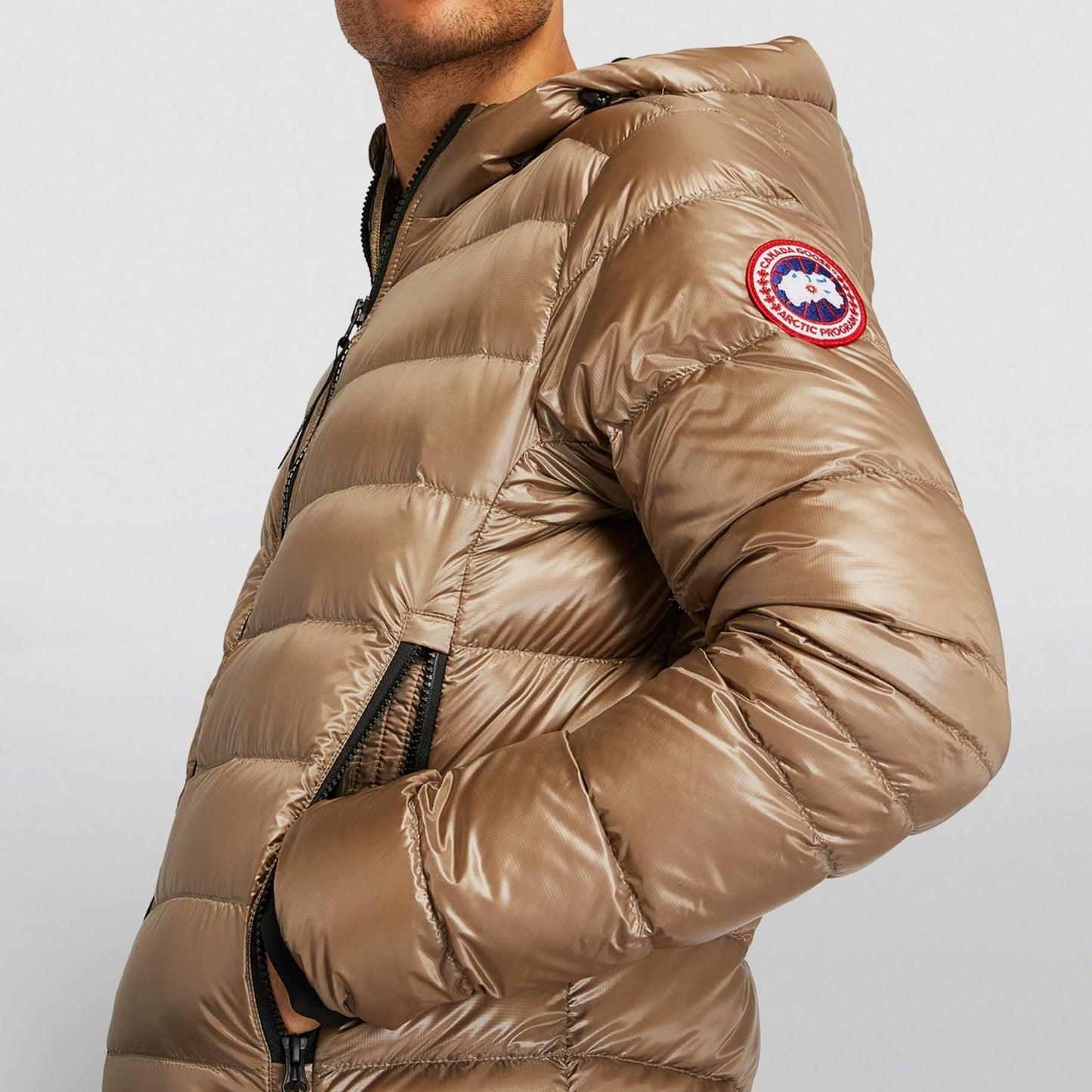Canada Goose Tan Crofton Down Jacket - DANYOUNGUK