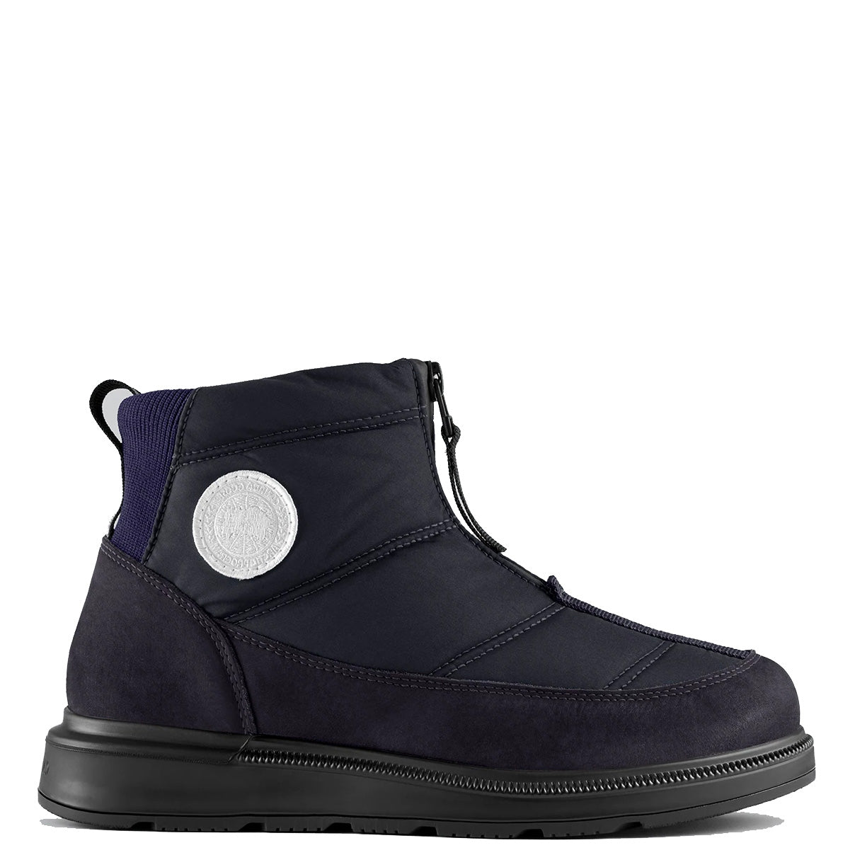 Womens Canada Goose Navy Crofton Puffer Boot - DANYOUNGUK