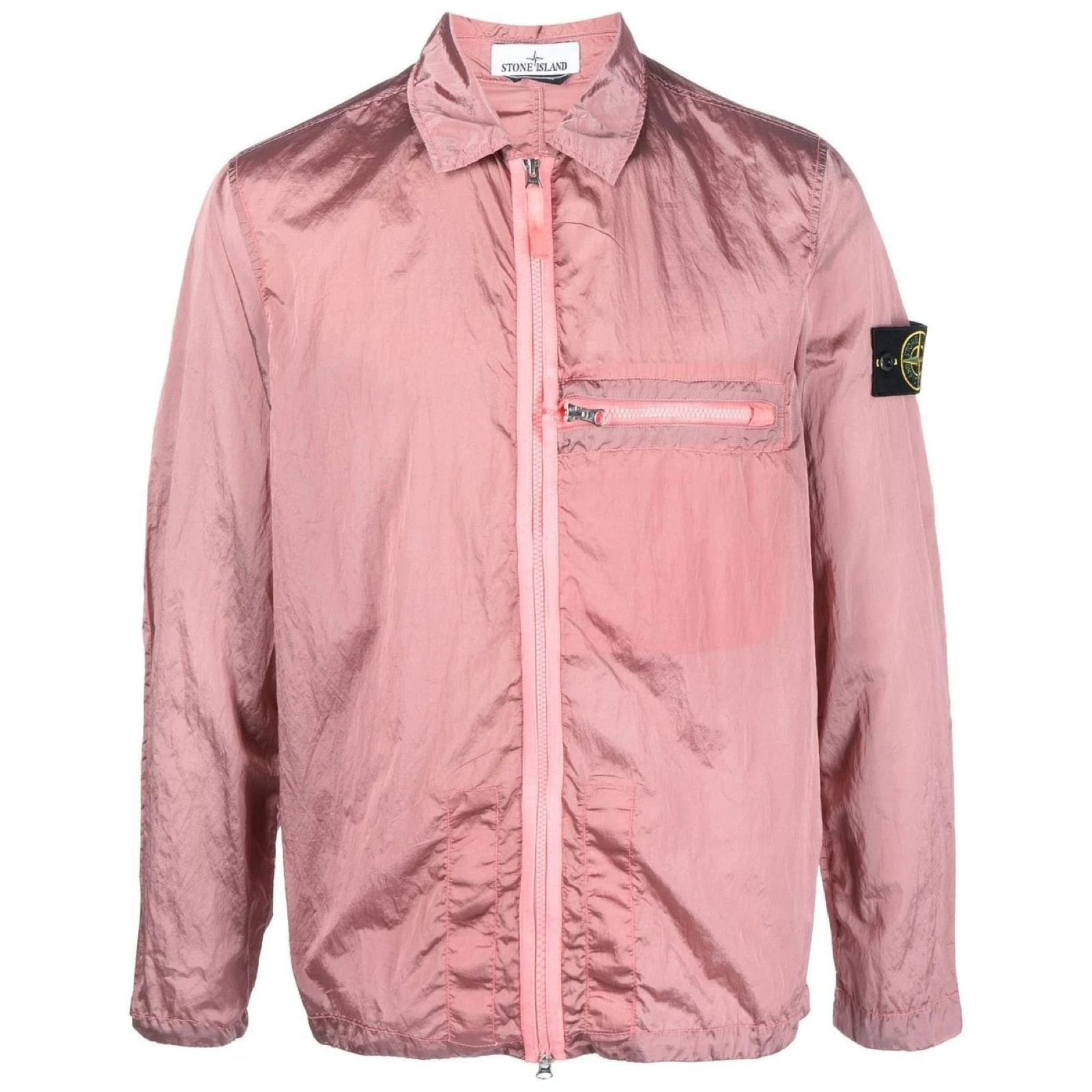 Stone island nylon outlet metal overshirt ice