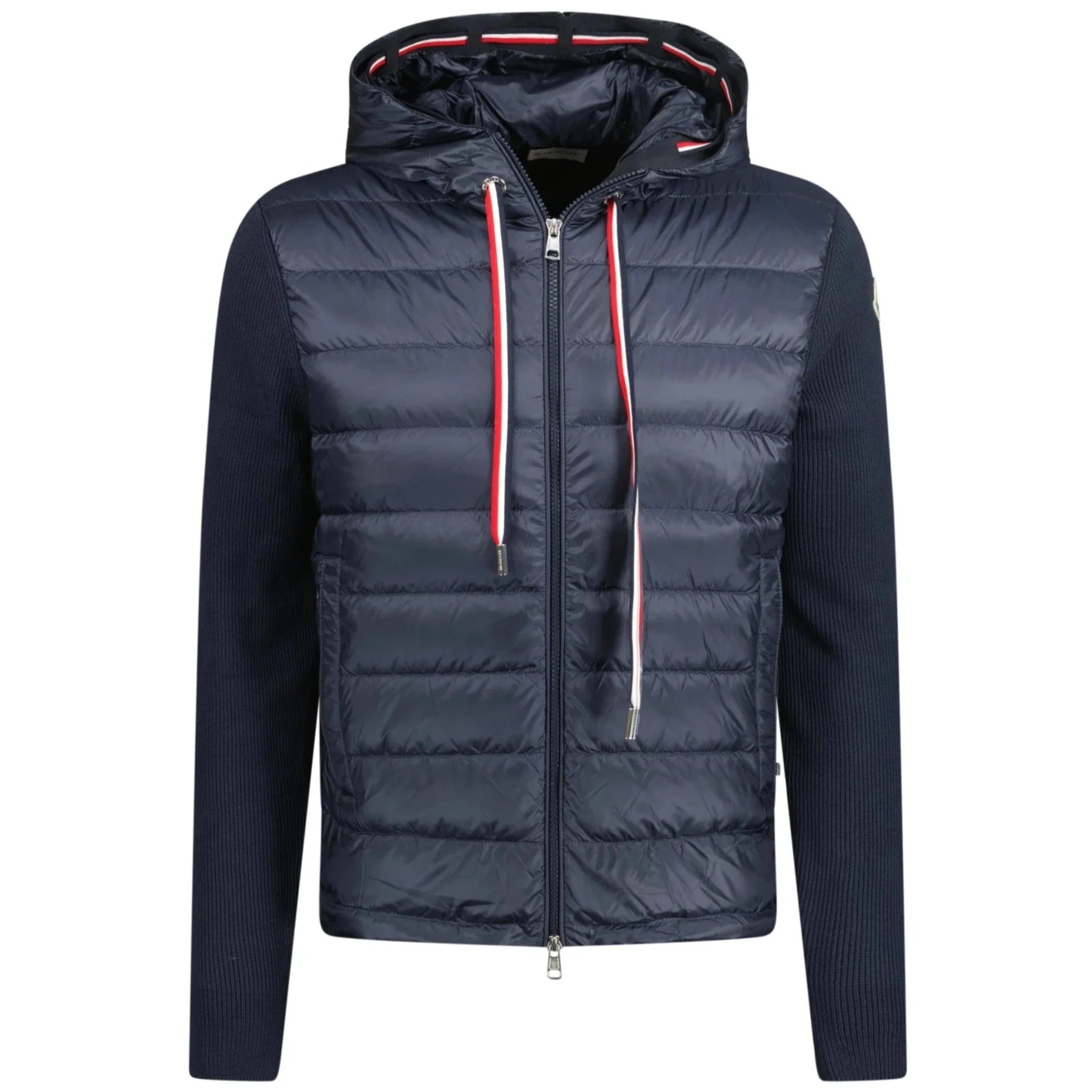 Moncler Navy Quilted Down Hoodie