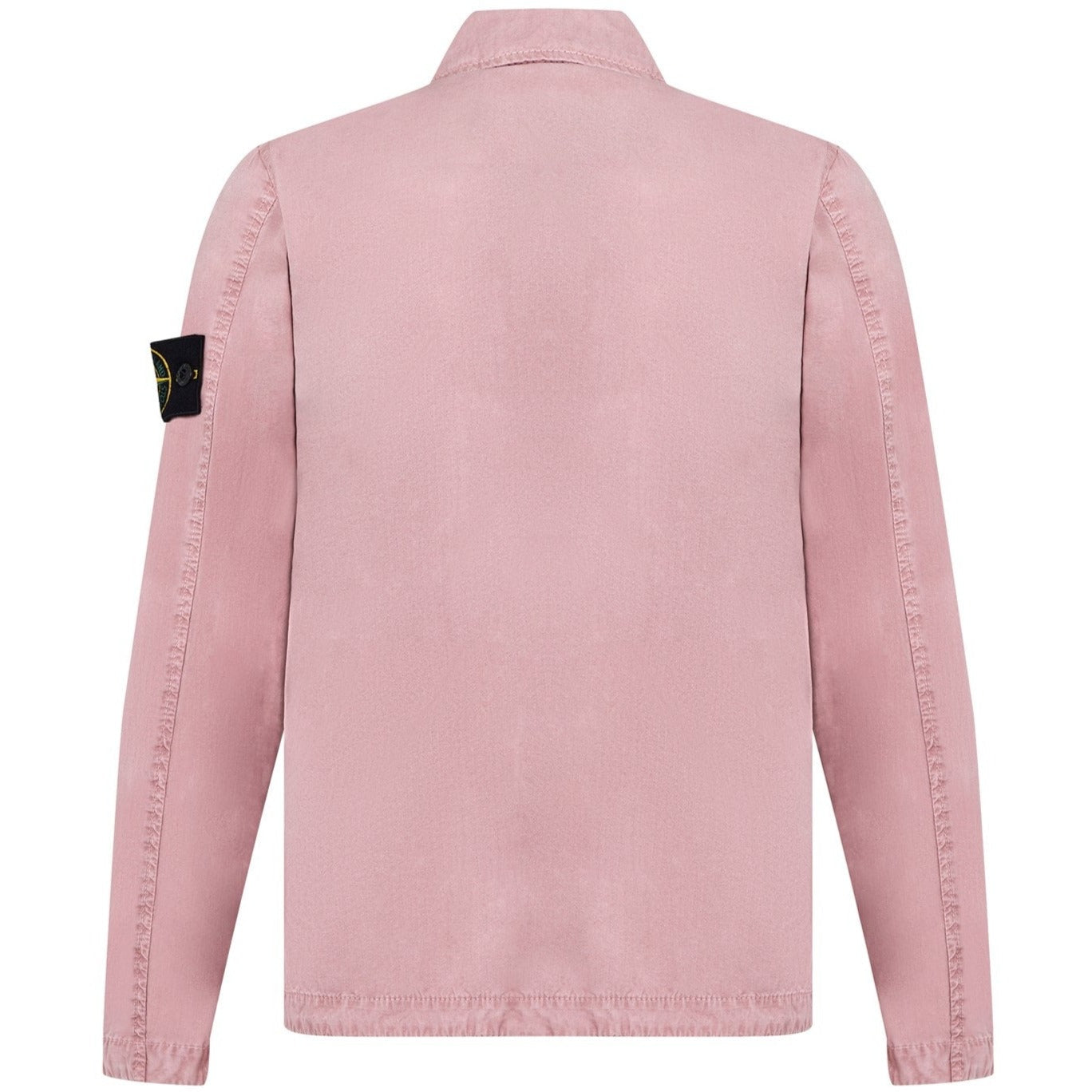 Stone Island Pink Brushed Cotton Zip Overshirt - DANYOUNGUK