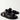 Womens Celine Black Leather Buckle Sandals