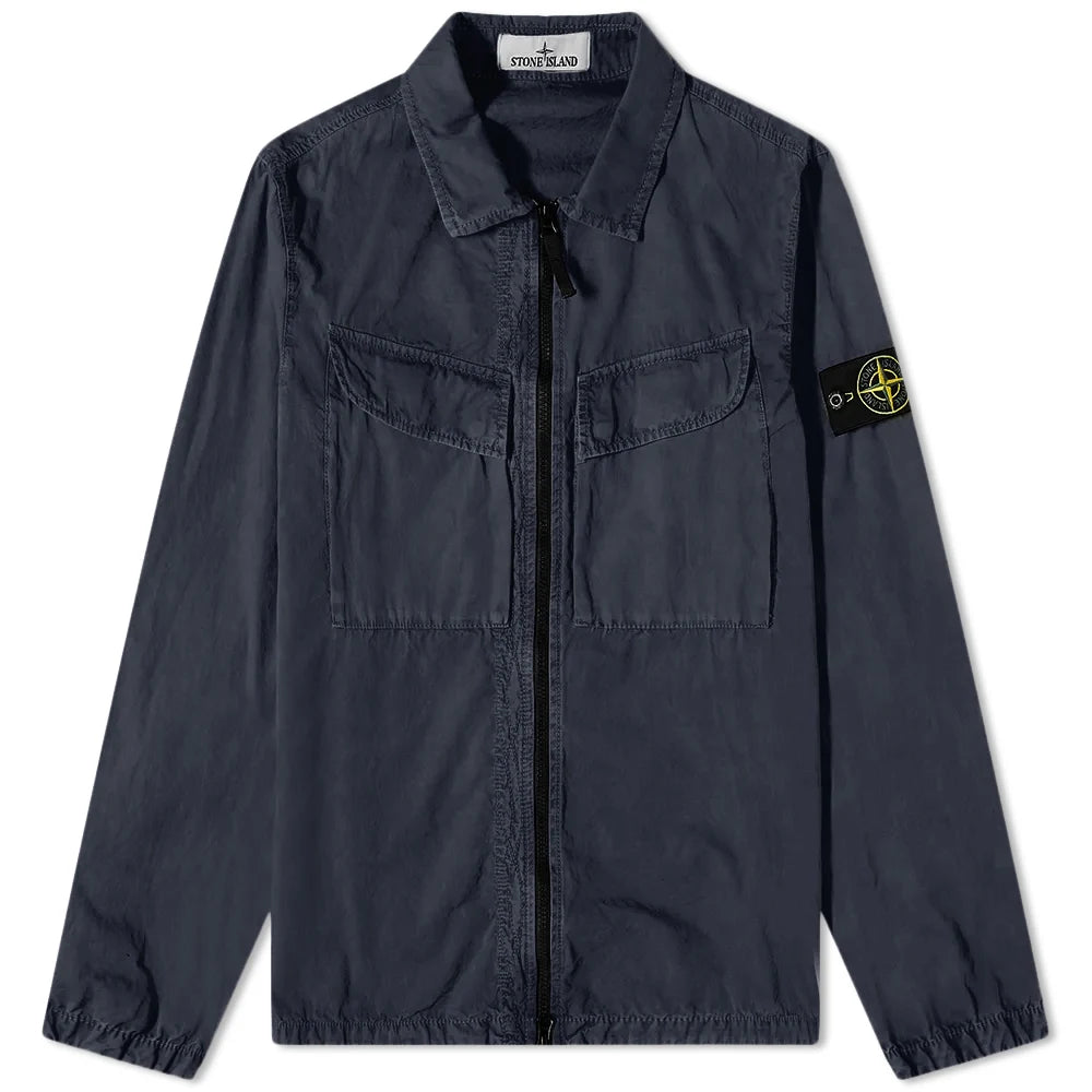 Stone Island Navy Double Pocket Overshirt DANYOUNGUK