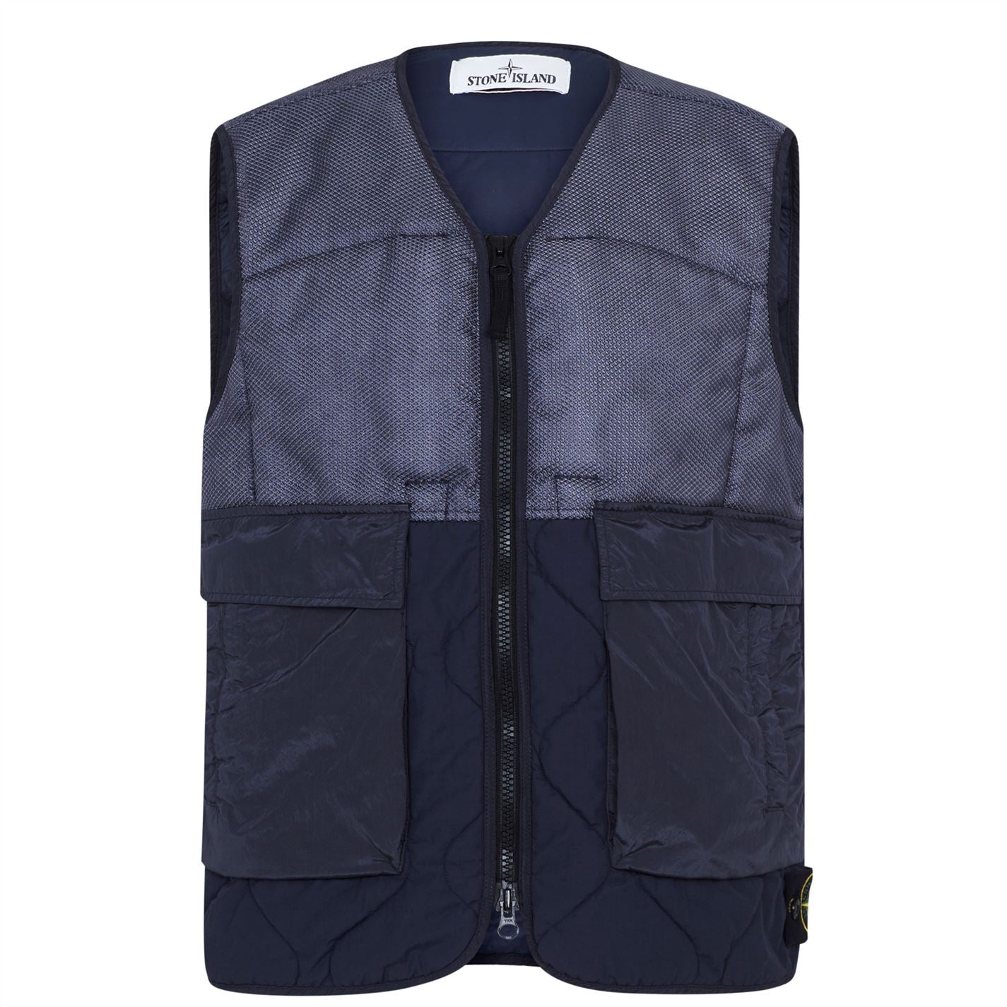 Stone island quilted on sale gilet