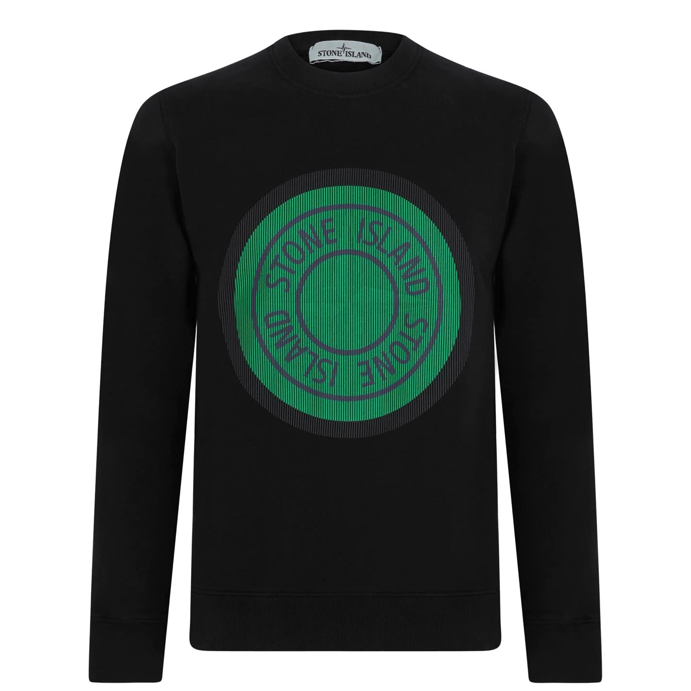 Stone Island Black Large Logo Sweatshirt DANYOUNGUK