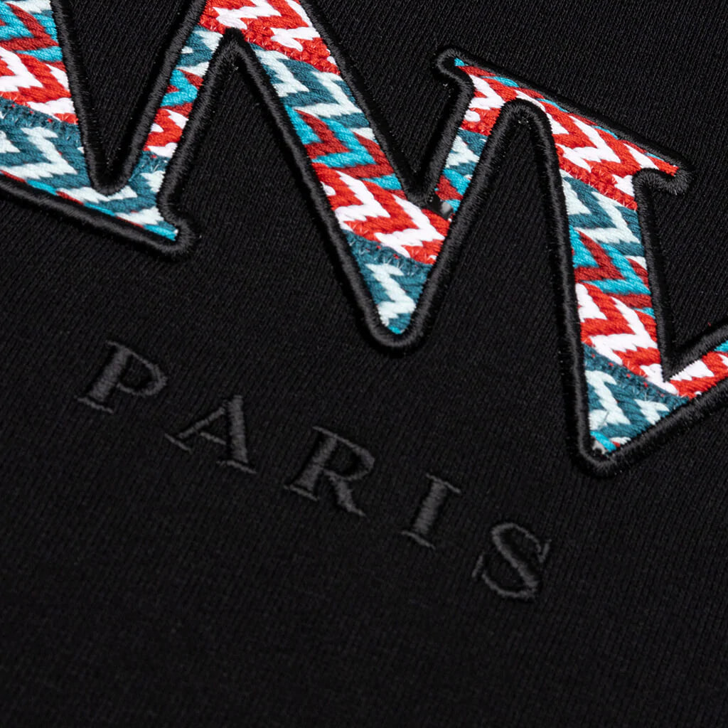 Lanvin Black Embroidered Logo Hoodie - DANYOUNGUK