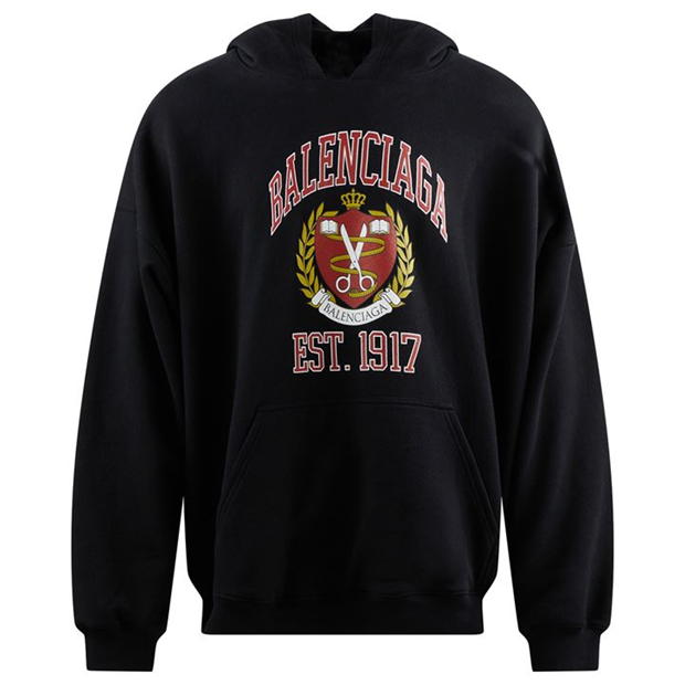 Balenciaga Black College Hoodie Hoodie Balenciaga