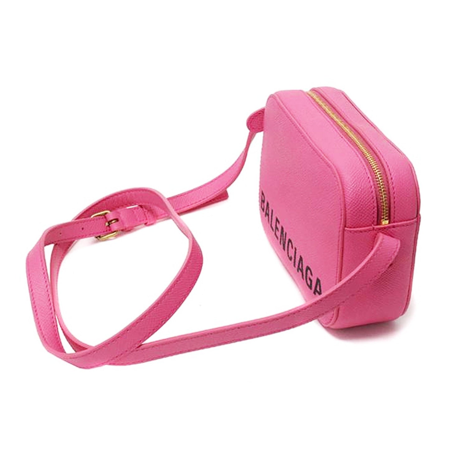 Balenciaga Pink Logo Everyday Camera Bag Shoulder Bag Balenciaga