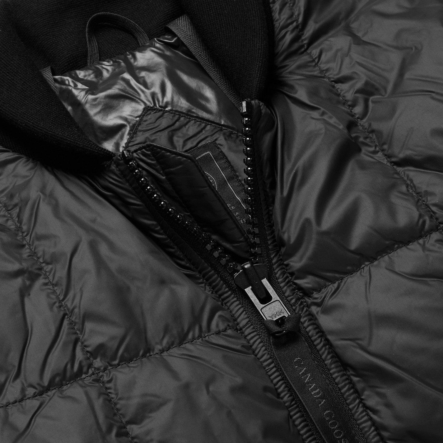 Canada Google Black Quilted Down Bomber Jacket Jacket Canada Goose