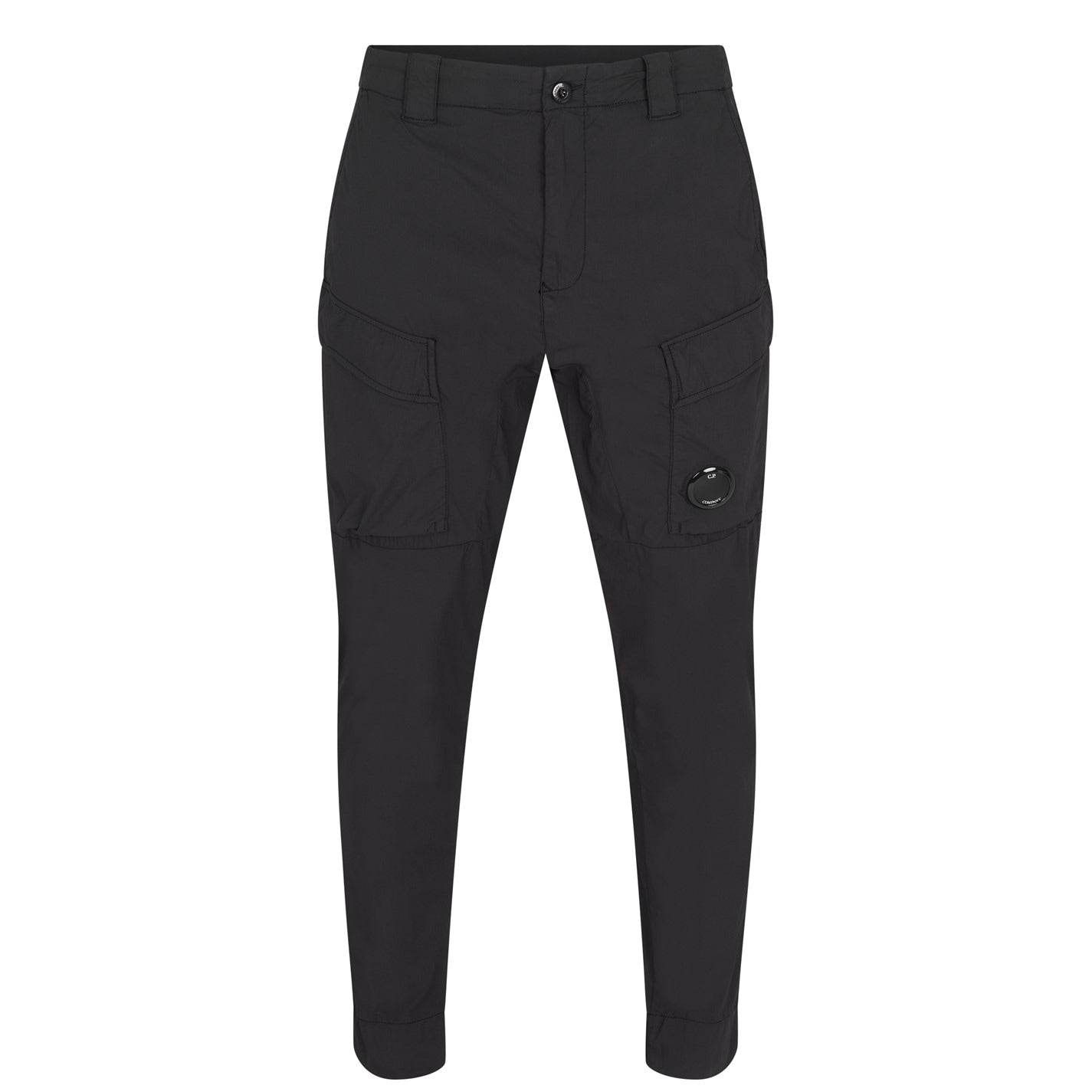 CP Company Black Cuffed Lens Cargos Cargo Pants CP Company