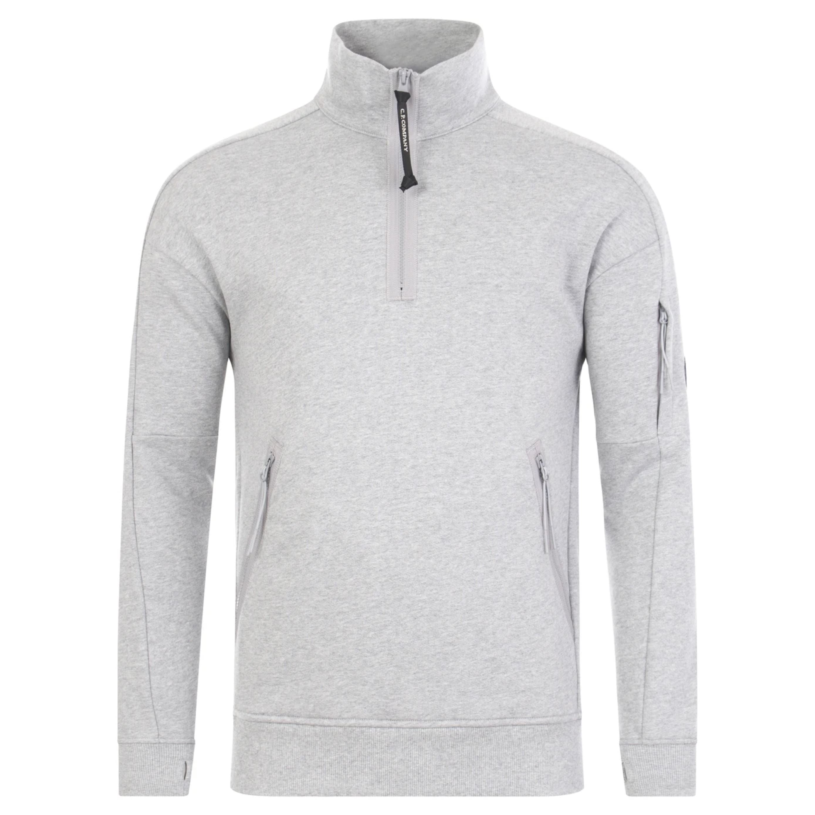 CP Company Grey Quarter Zip Sweatshirt – DANYOUNGUK