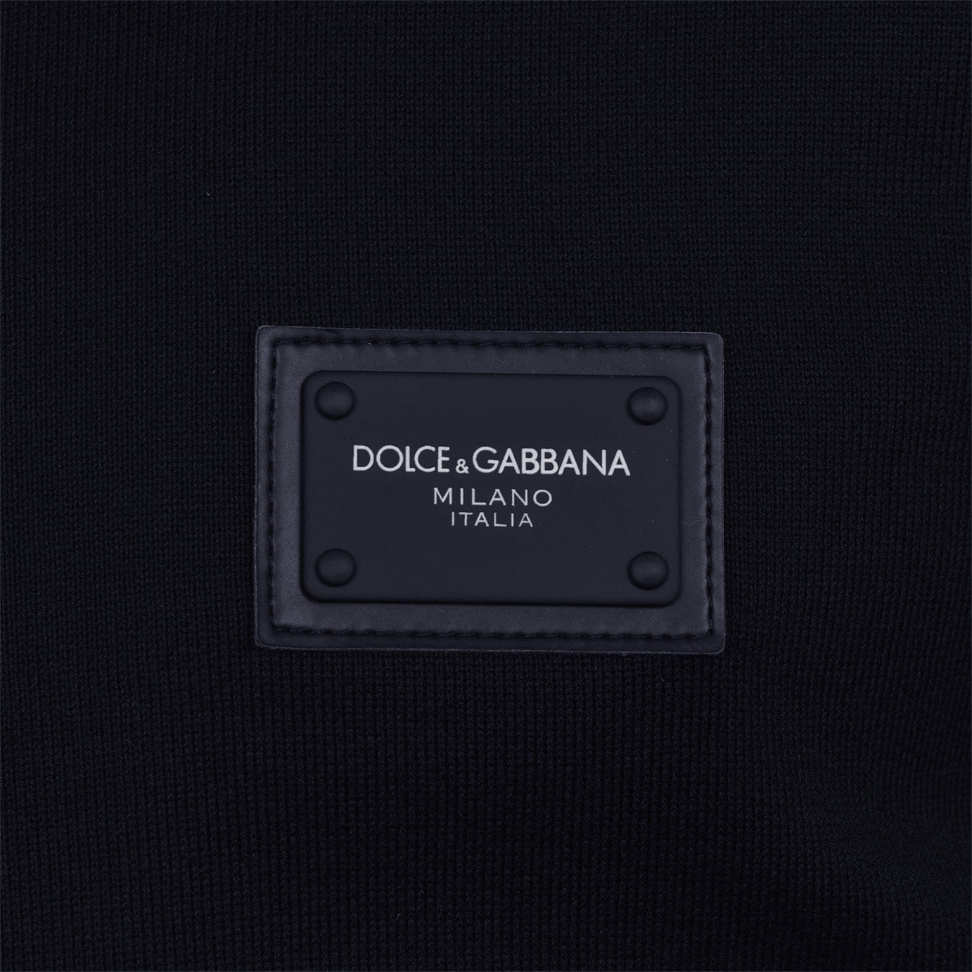 Dolce & Gabbana Rubber Plate Zip Hoodie Hoodie Dolce & Gabbana