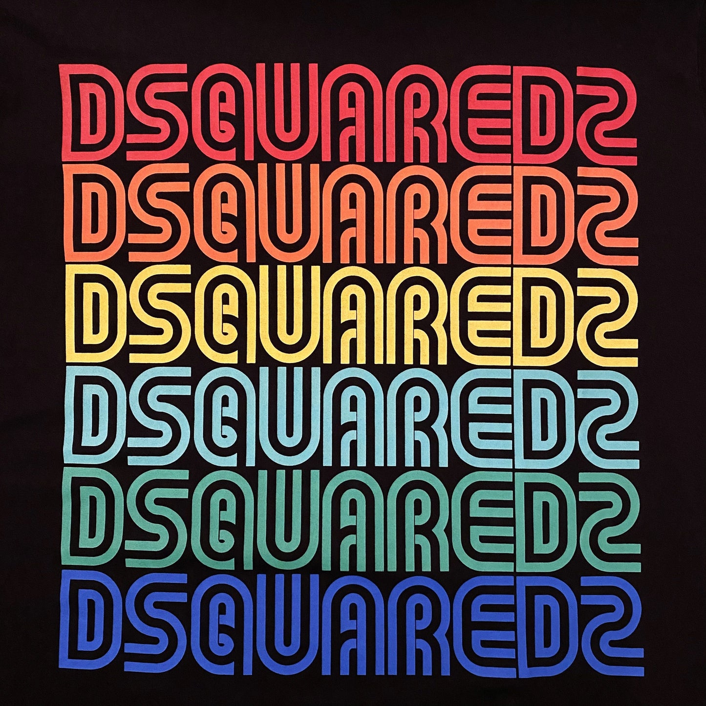 DSQUARED2 Black Multi Logo T-Shirt - DANYOUNGUK