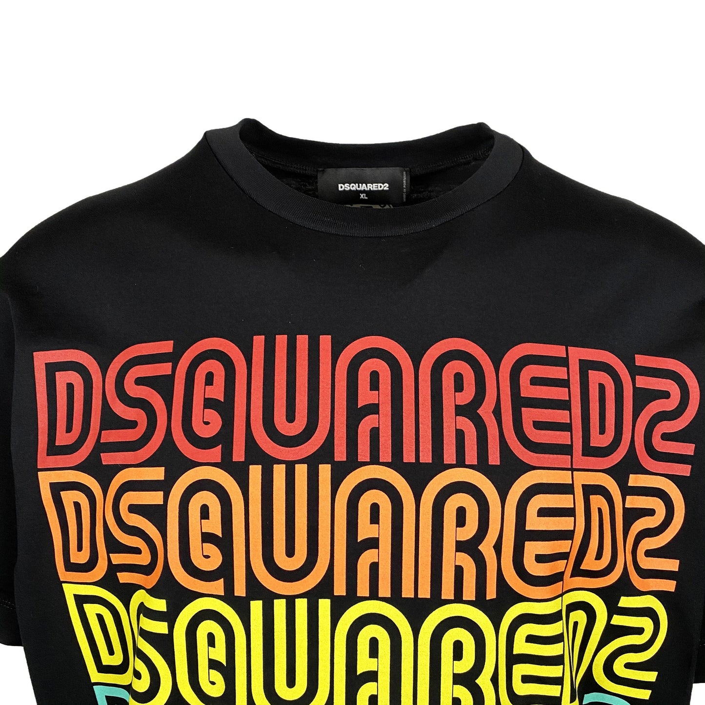 DSQUARED2 Black Multi Logo T-Shirt - DANYOUNGUK