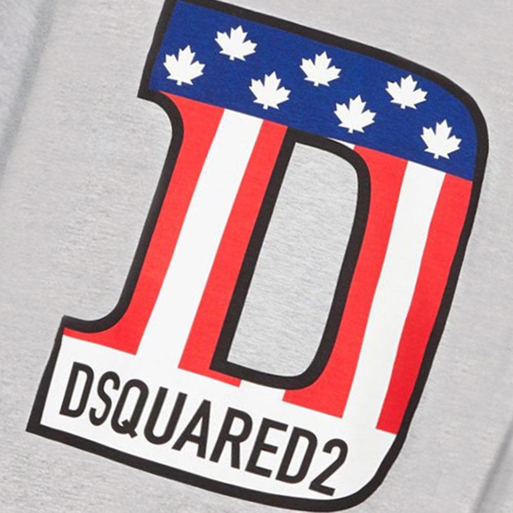 DSQUARED2 Grey D Logo T-Shirt T-Shirt DSQUARED2