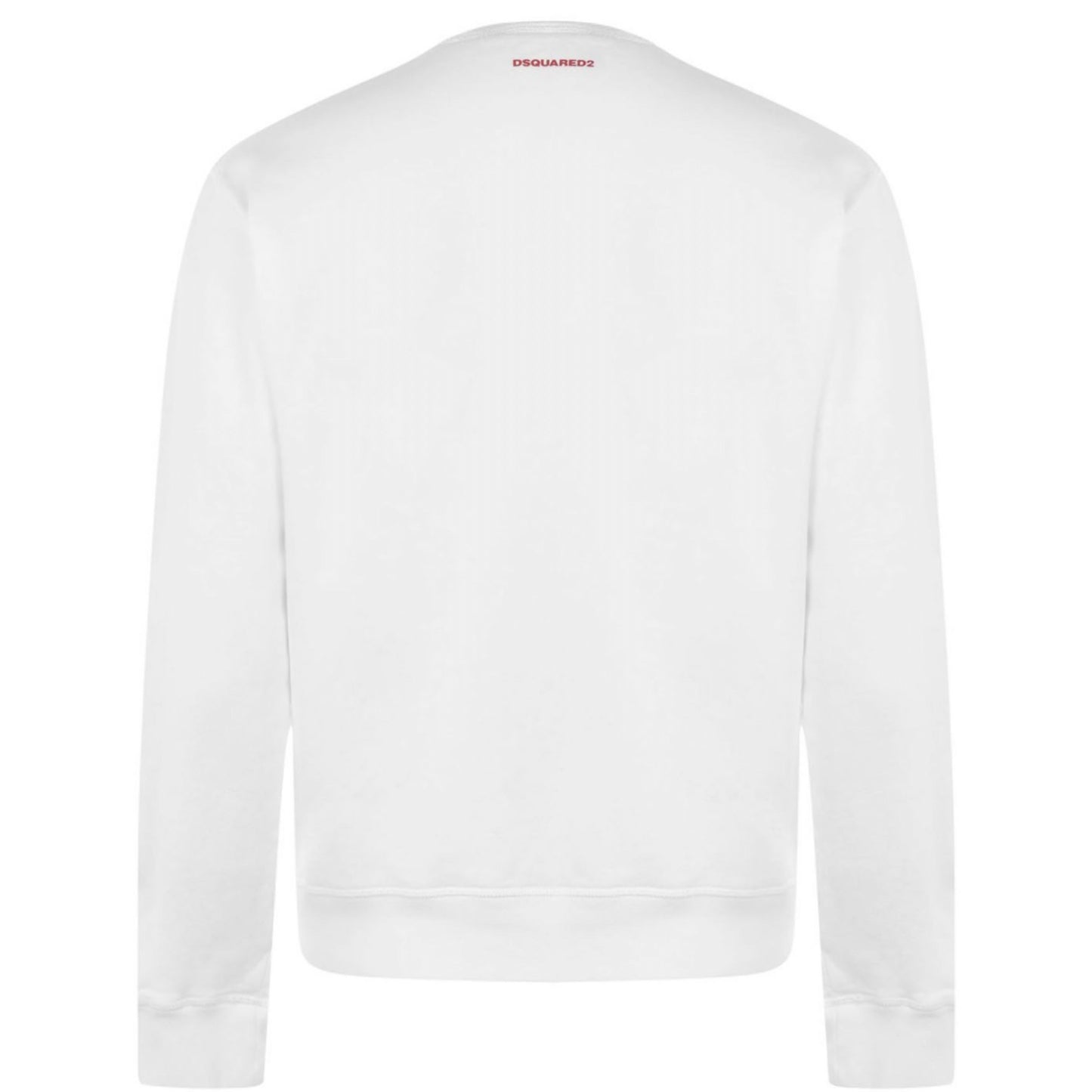 DSQUARED2 White Crewneck Sweatshirt Sweatshirt DSQUARED2