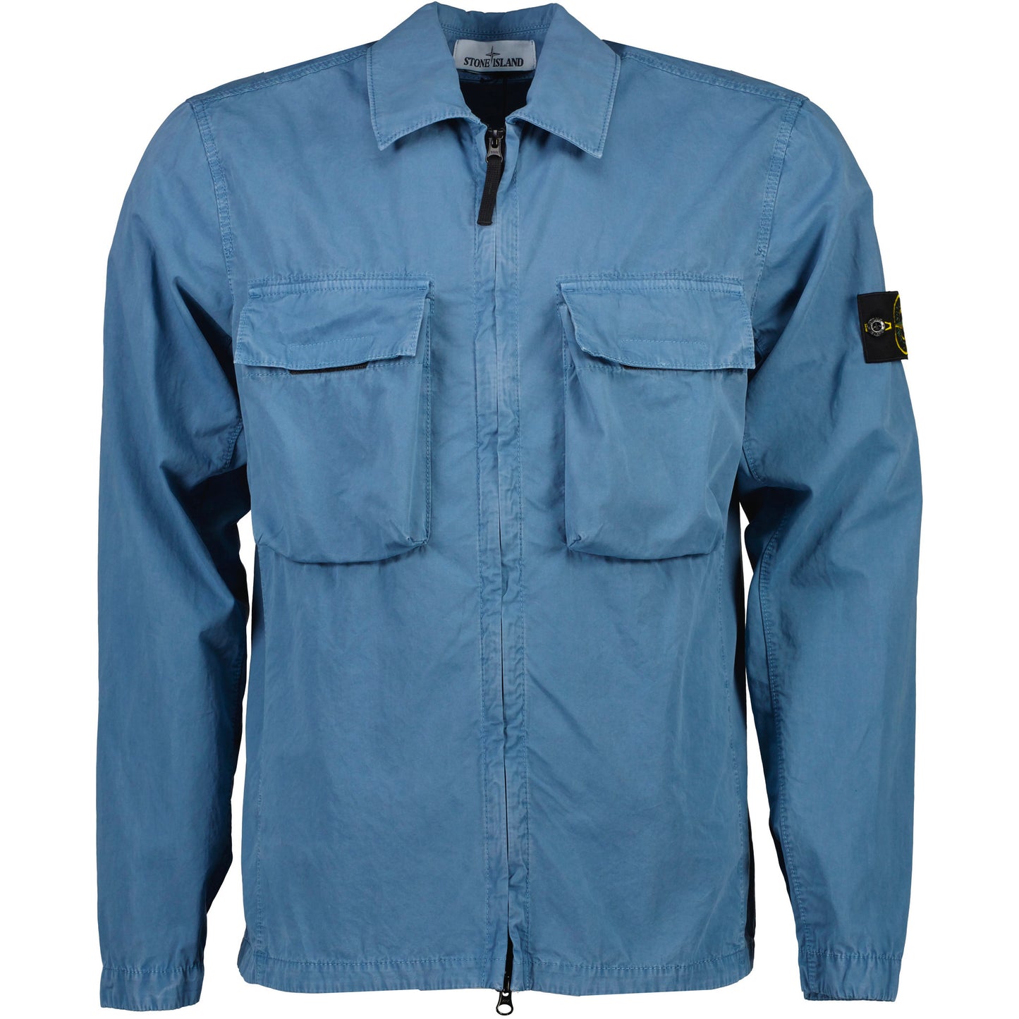 Stone Island Sugar Grey Double Pocket Overshirt - DANYOUNGUK