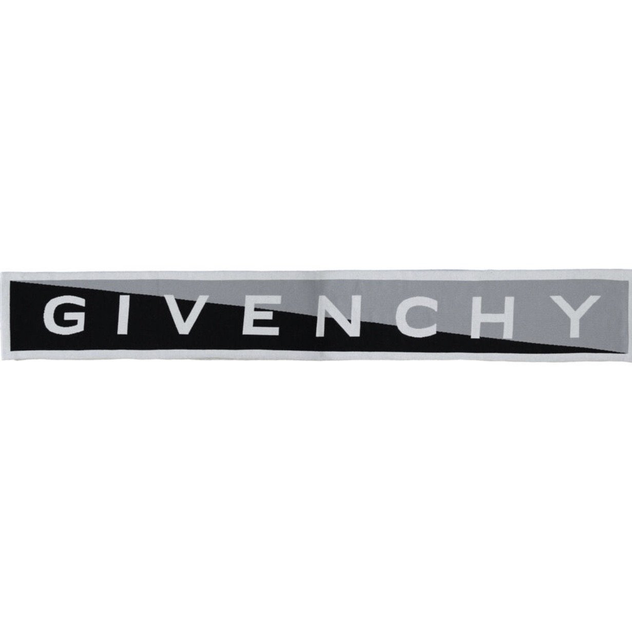 Givenchy Black & Grey Logo Team Scarf - DANYOUNGUK