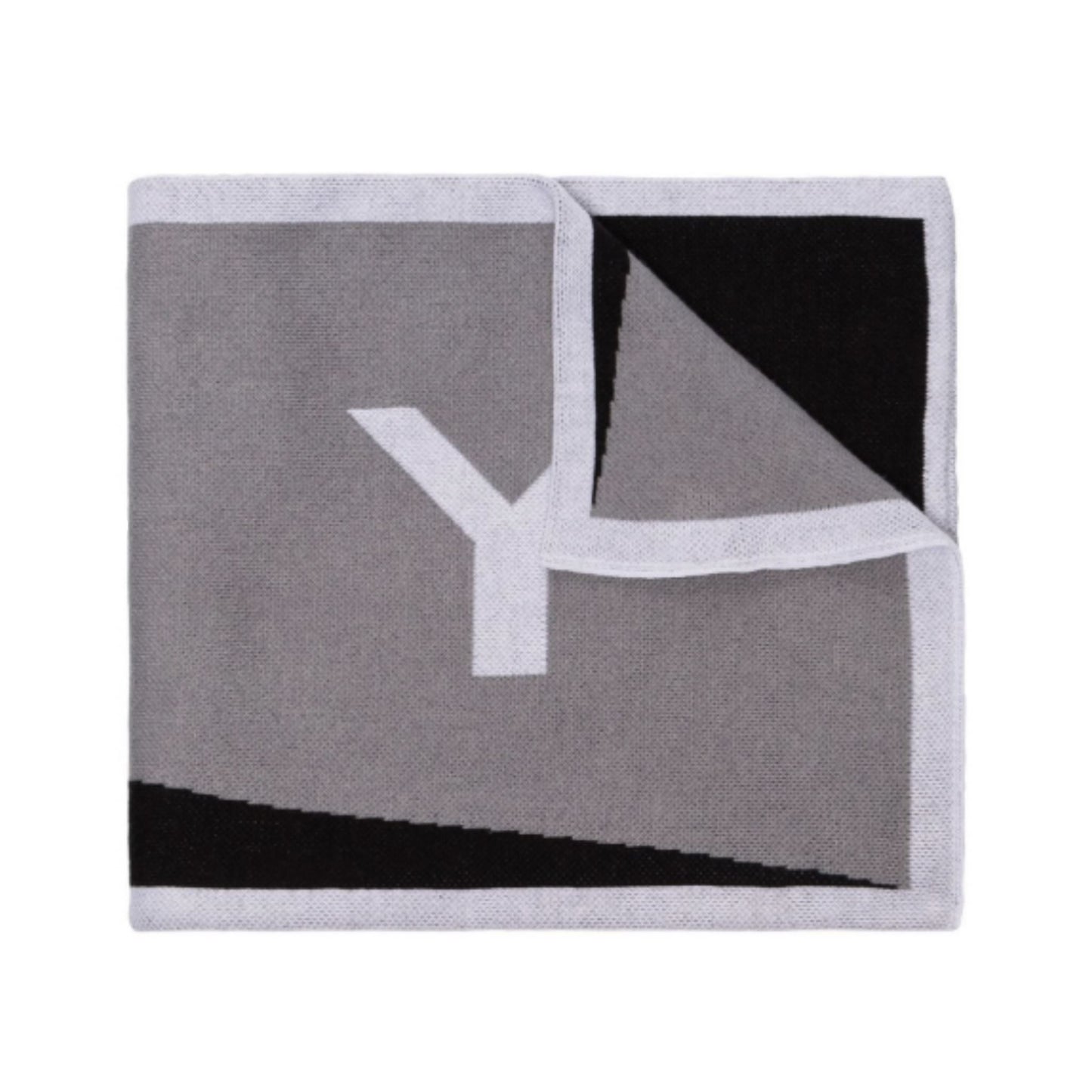 Givenchy Black & Grey Logo Team Scarf - DANYOUNGUK
