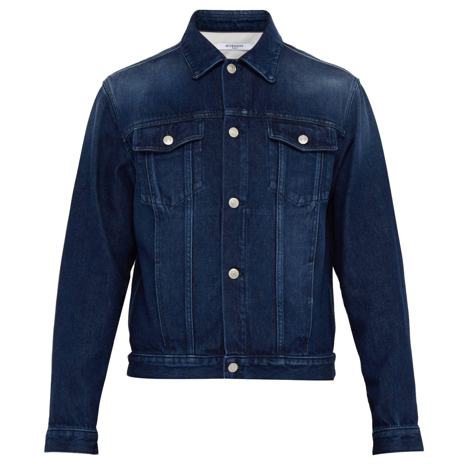 Givenchy logo-print denim jacket worn by Cane Tejada (Woody