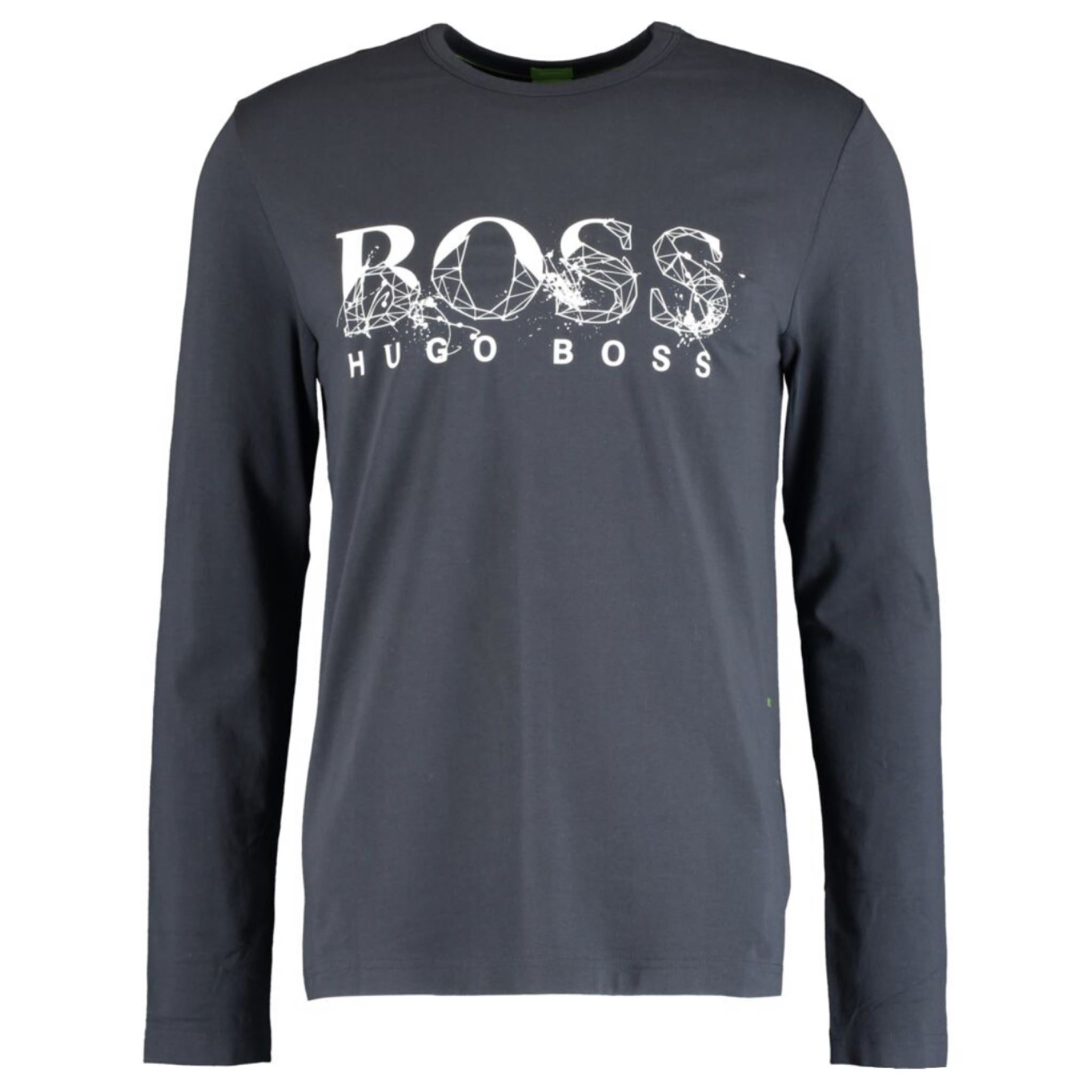 Hugo Boss Navy Printed Long Sleeve T-Shirt