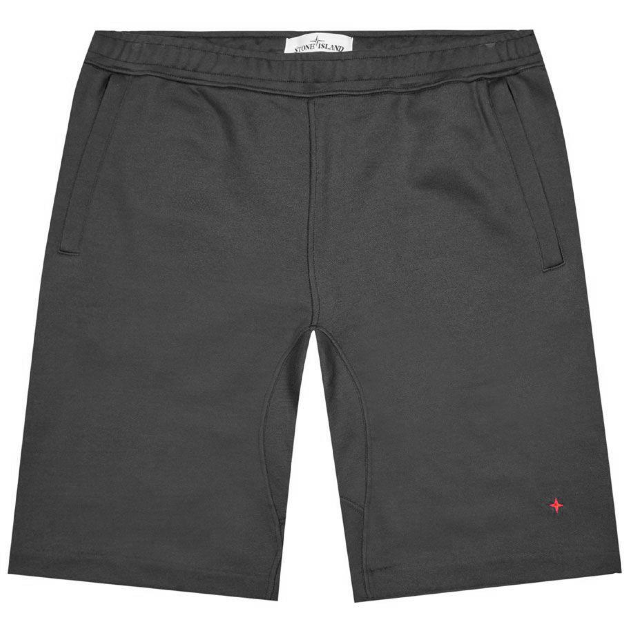Stone island fleece shorts black sales