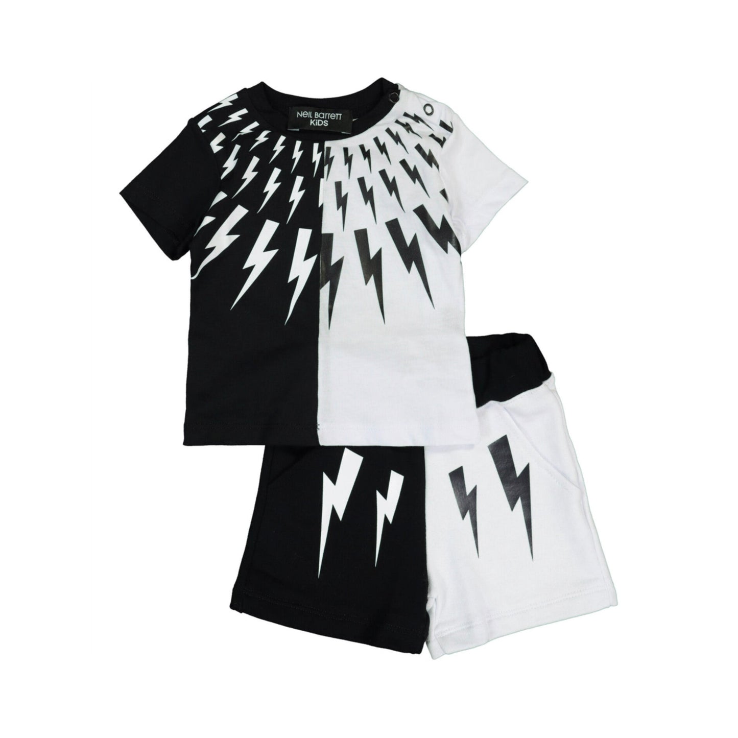 Infants Neil Barrett Lightening Bolt Set Kids T-Shirt Neil Barrett