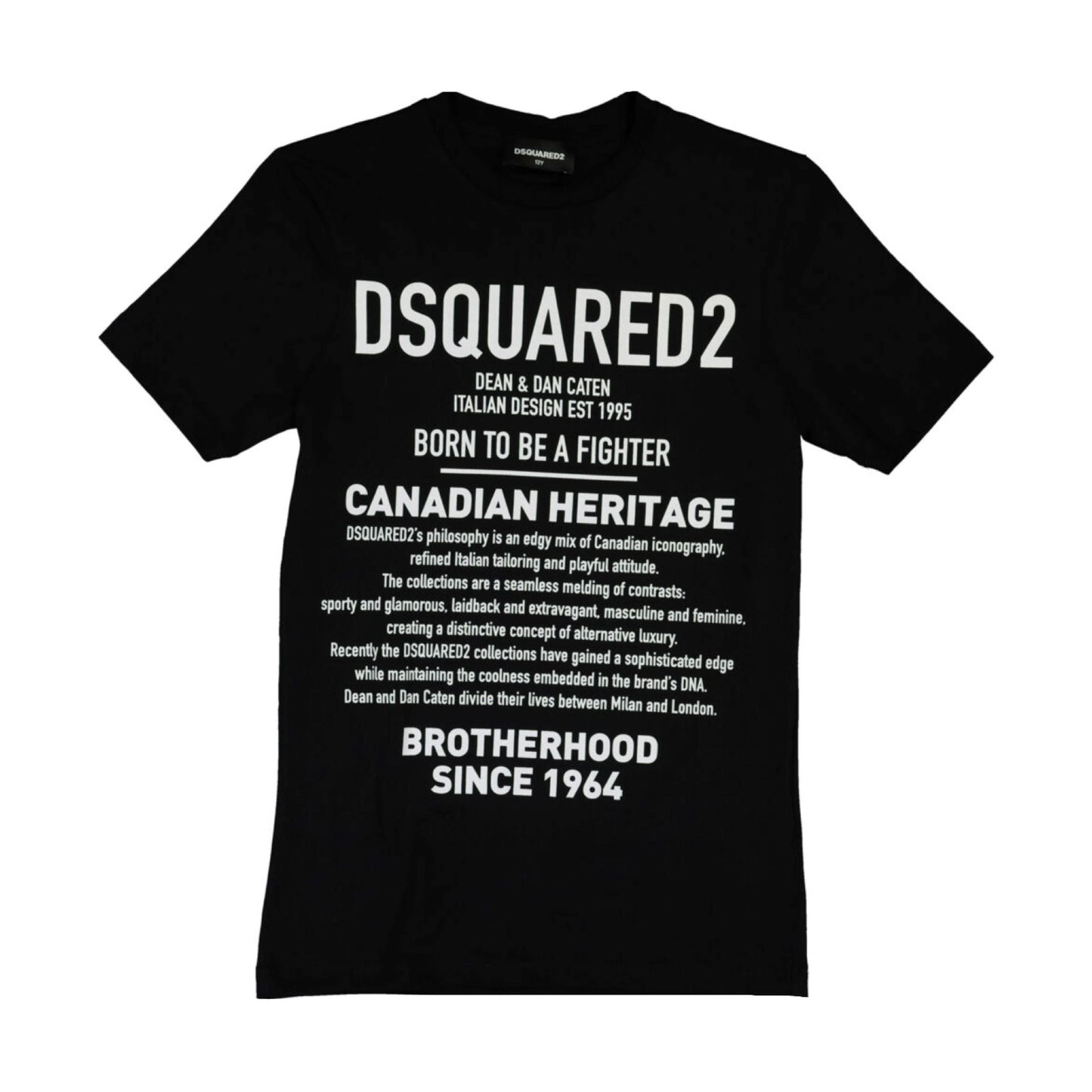 Kids DSQUARED2 Black Logo T-Shirt Kids T-Shirt DSQUARED2