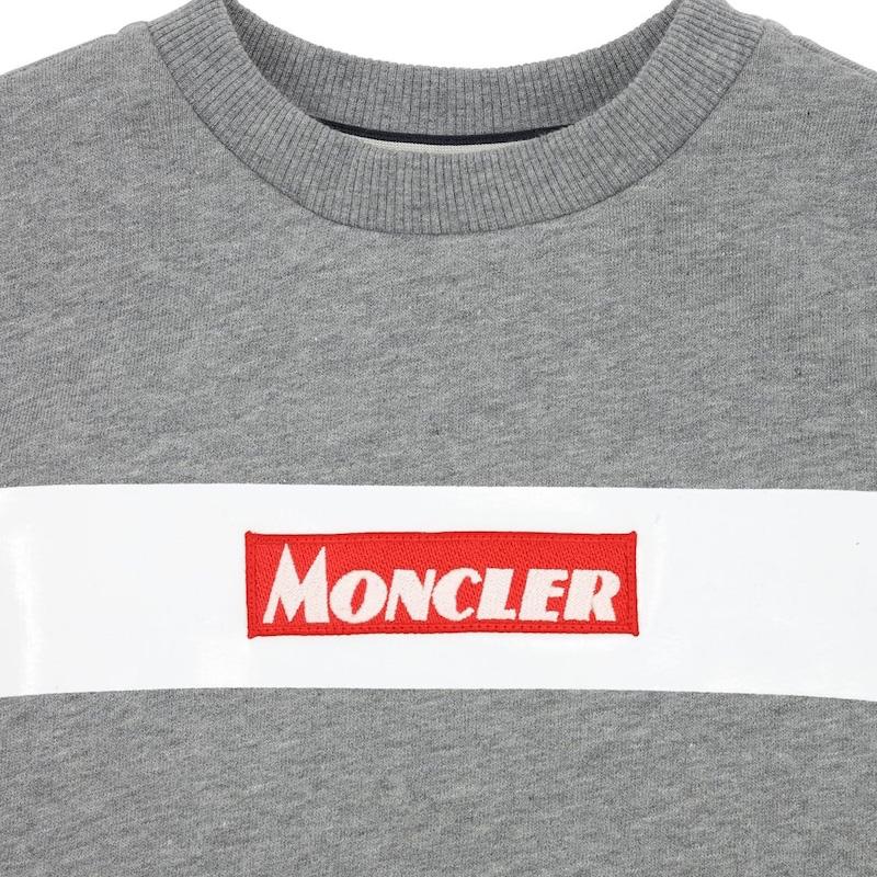 Kids Moncler Grey Logo Sweatshirt Kids Sweatshirt Moncler