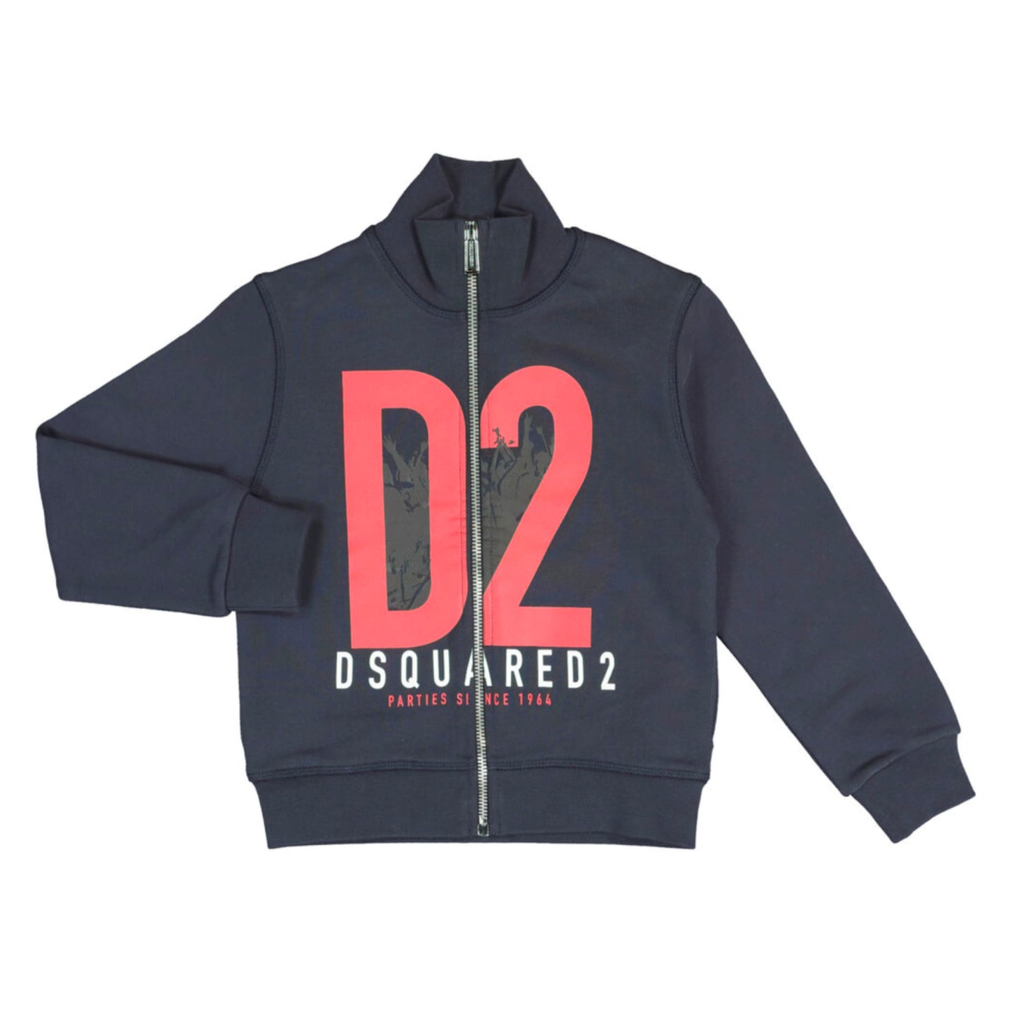 Kids Navy DSQUARED2 Zip Sweatshirt Kids Sweatshirt DSQUARED2