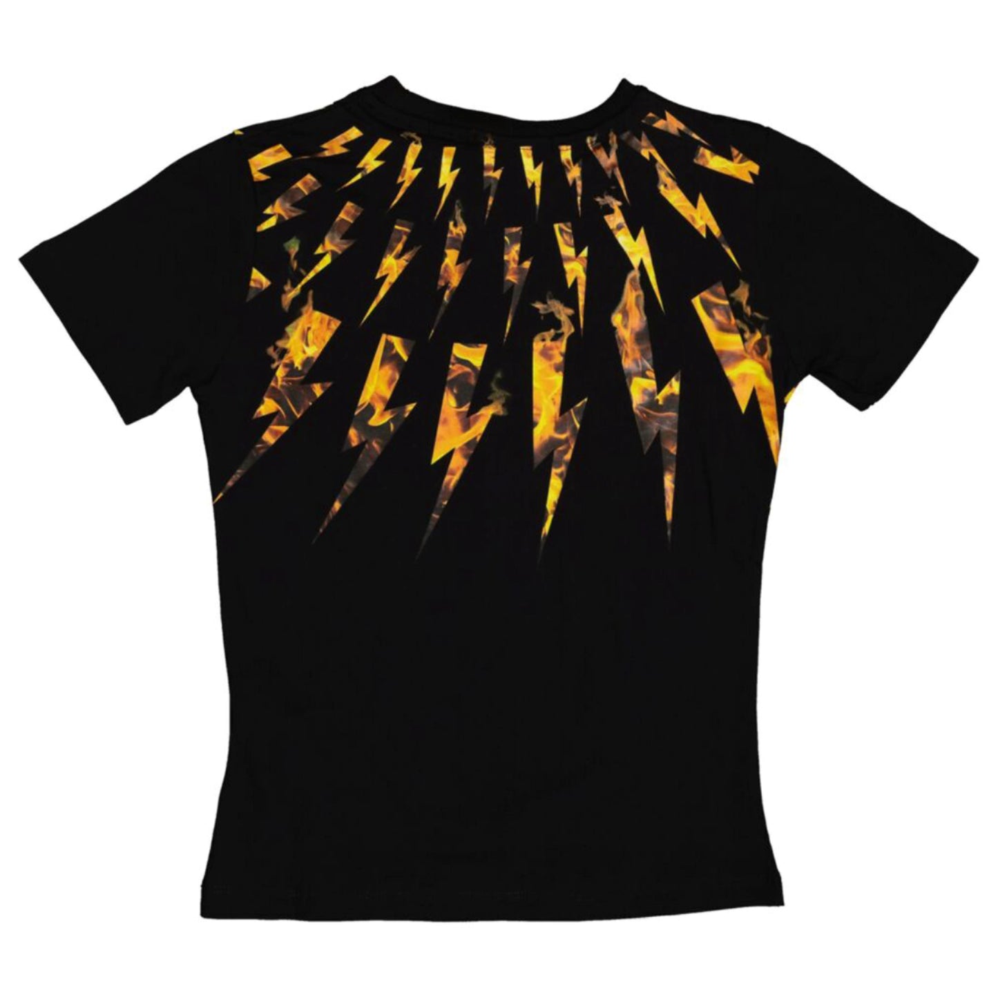 Kids Neil Barrett Black Flame Bolt Tee Kids T-Shirt Neil Barrett