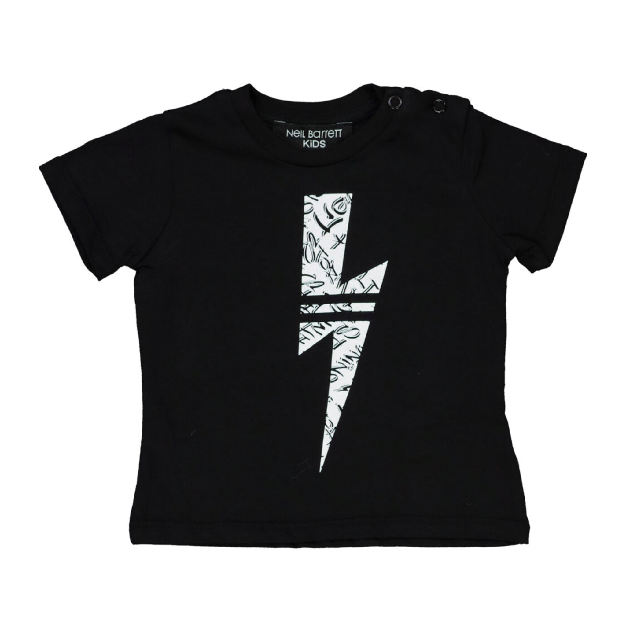 Kids Neil Barrett Black Logo Tee – DANYOUNGUK